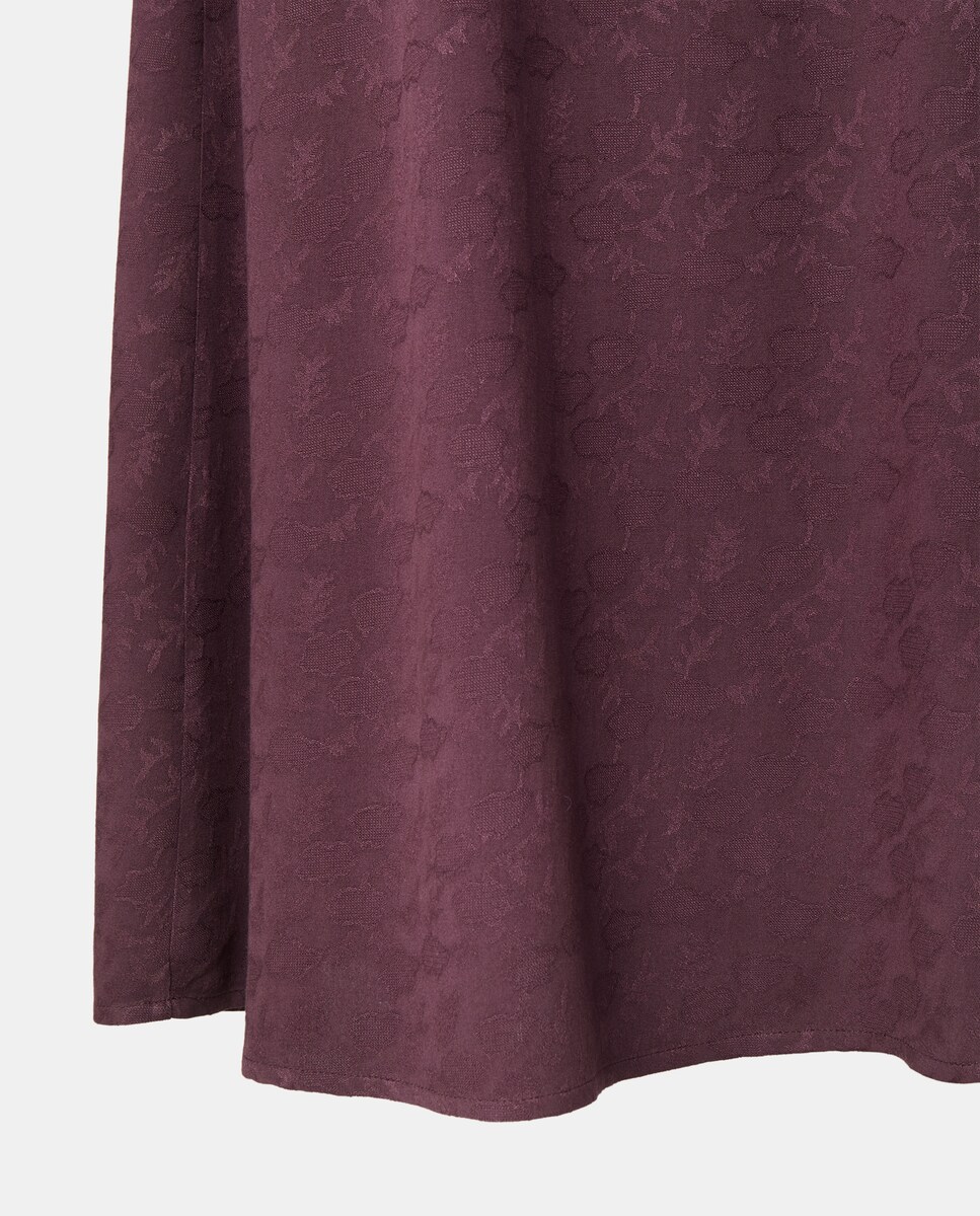 Vestido de Alças Jacquard 291 Beringela-5