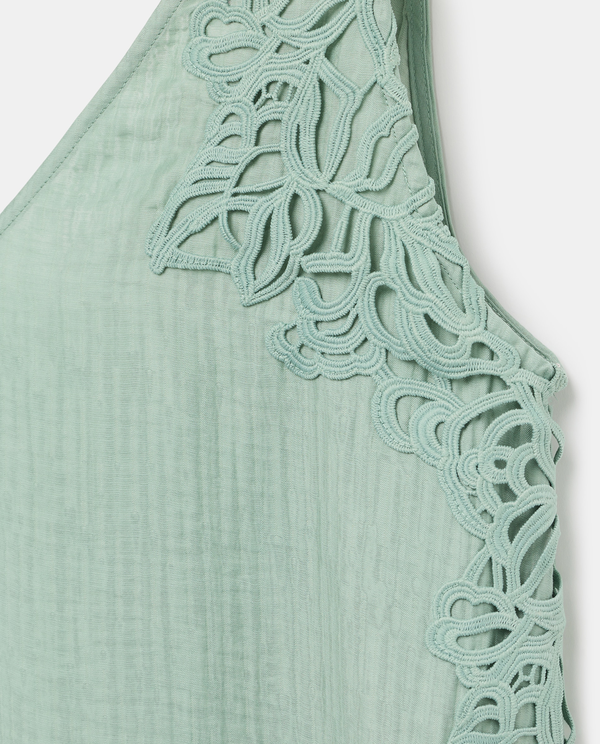 Vestido Comprido com Decote Halter Verde-6
