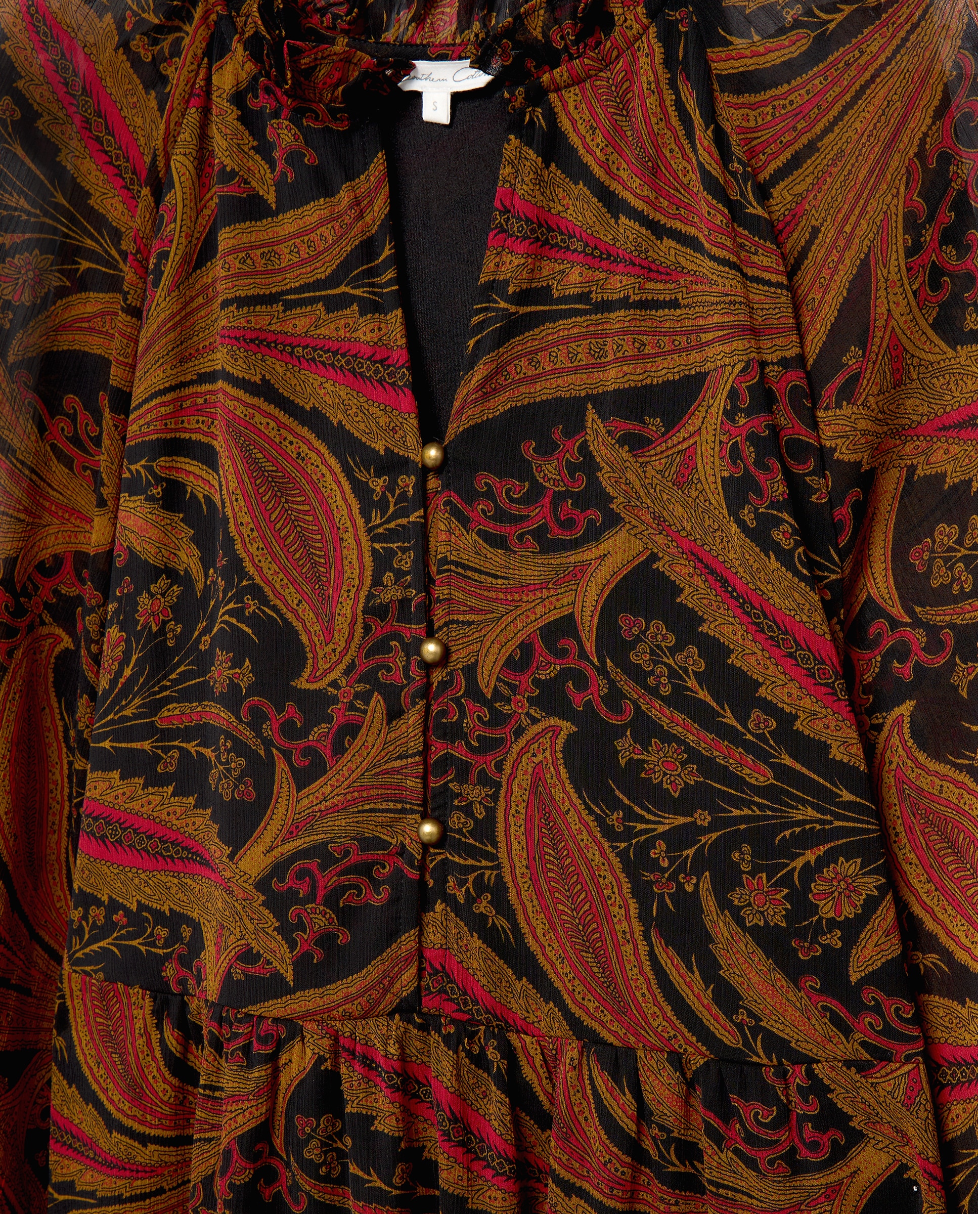 Vestido Georgette Comprido Cinzento-2