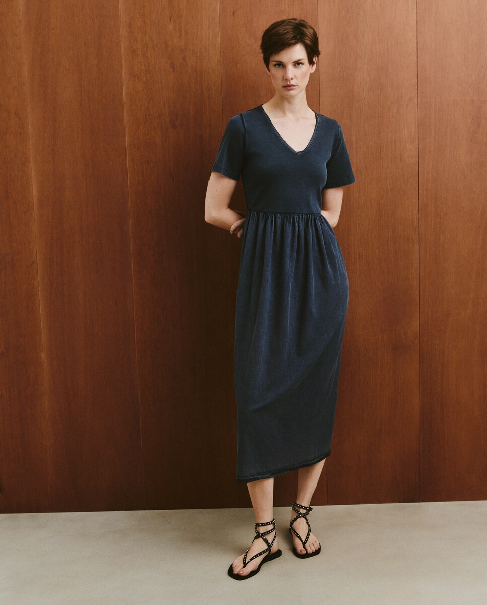 Vestido largo liso de mujer · Southern Cotton · El Corte Inglés