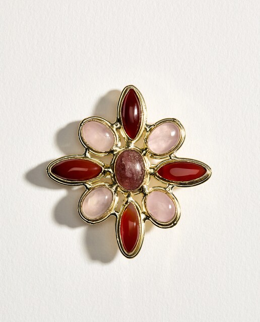 Imagen 0 de Broche con detalle de flor de mujer