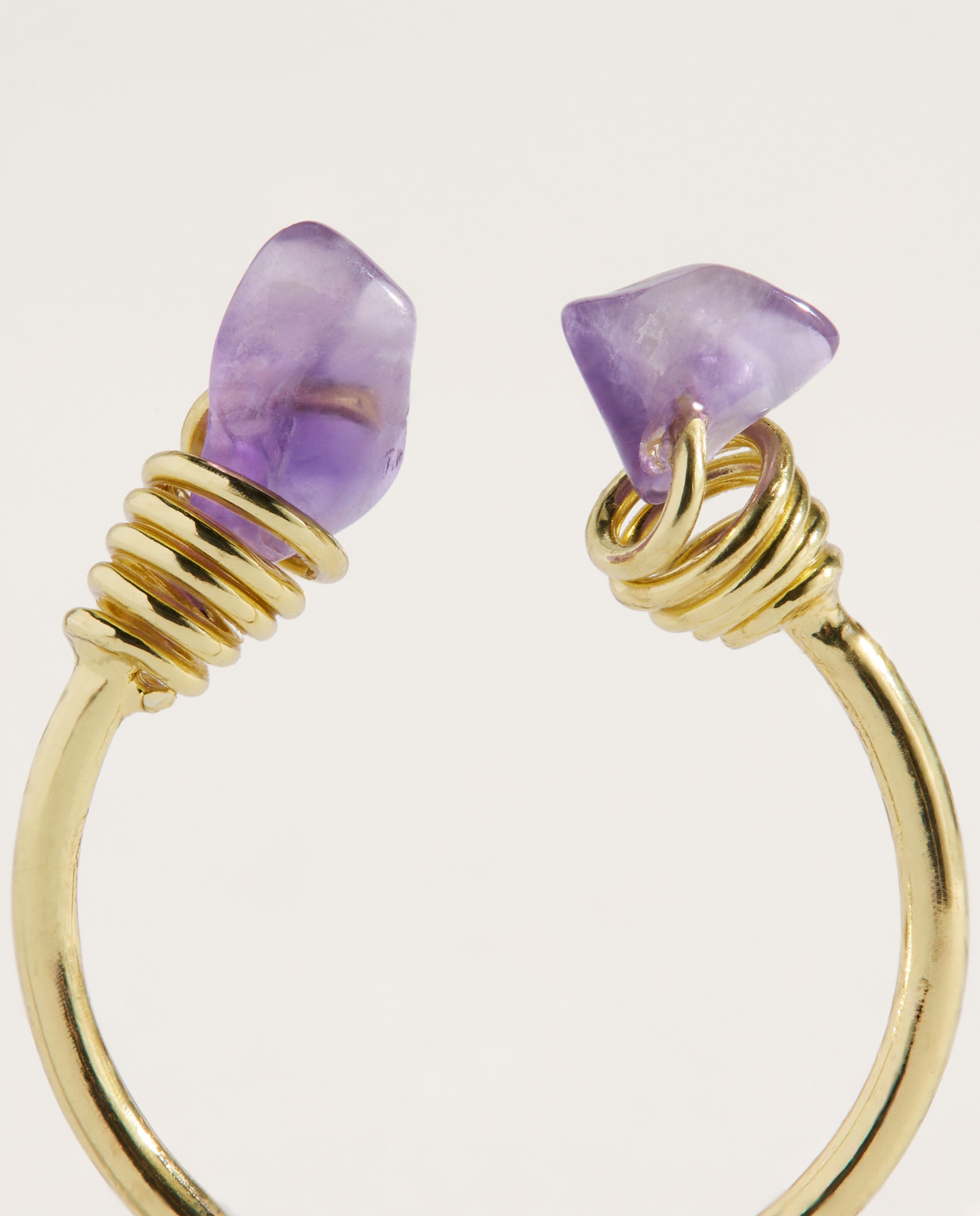 Anel com Pedra Geodo 390 Ouro-4