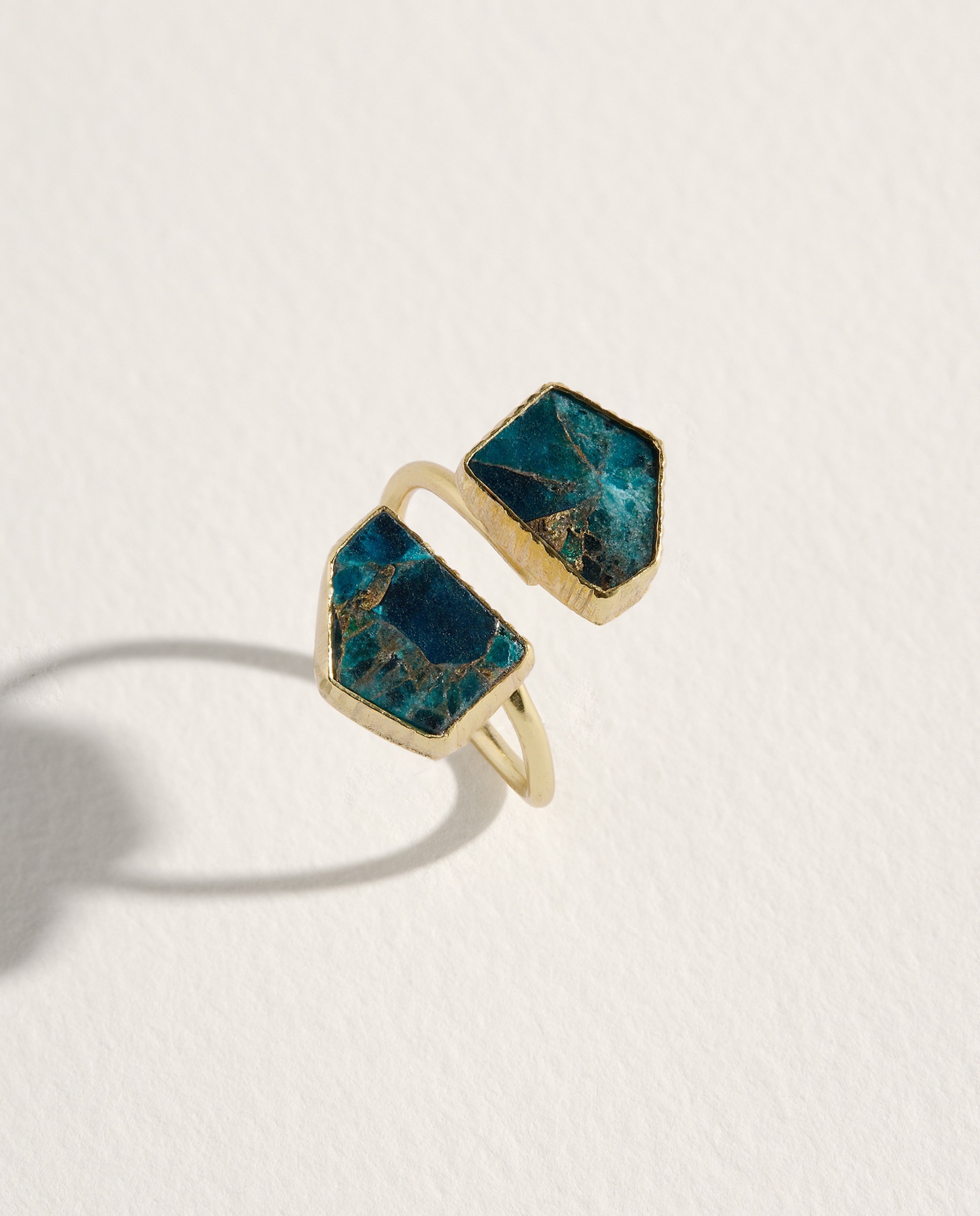 Imagem 0 de Anel com Pedra Dupla Marmoreada