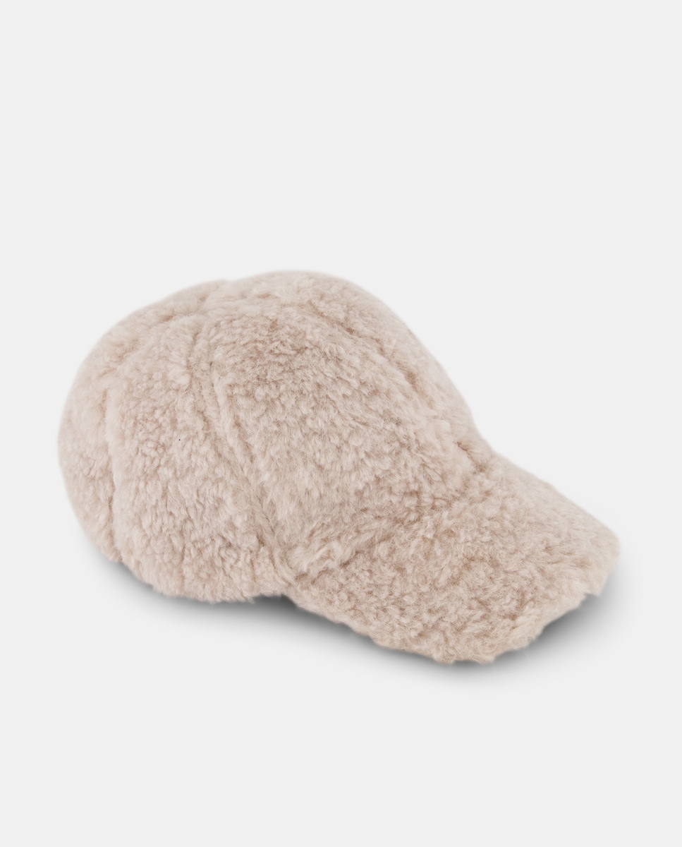 Boné de Pelo de borrego Castanho-1