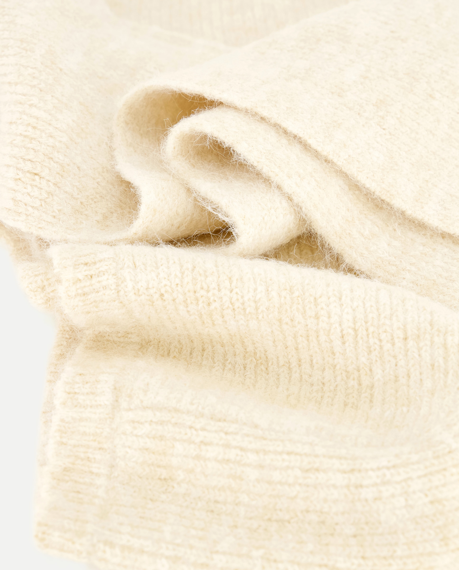 Bufanda con capucha de mujer de tricot - Southern Cotton - Beige Beige-2