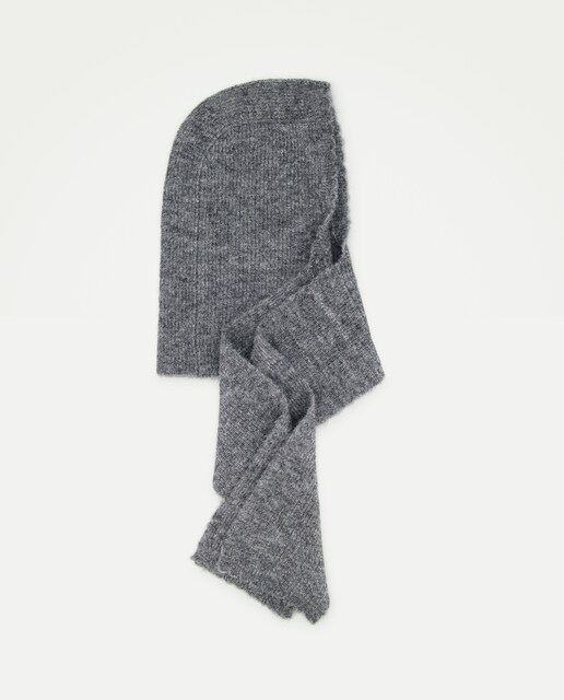 Bufanda con capucha de mujer de tricot