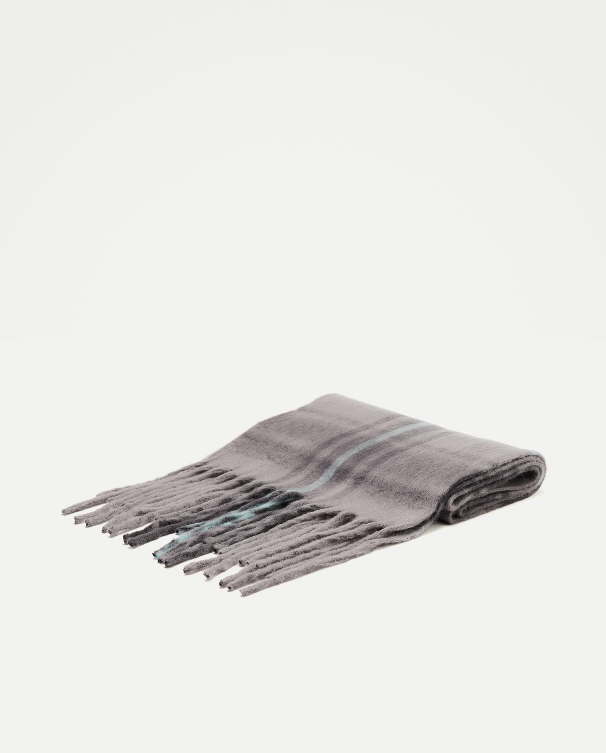 Imagen 2 de Bufanda de mujer de cuadros - Southern Cotton - Negro Negro