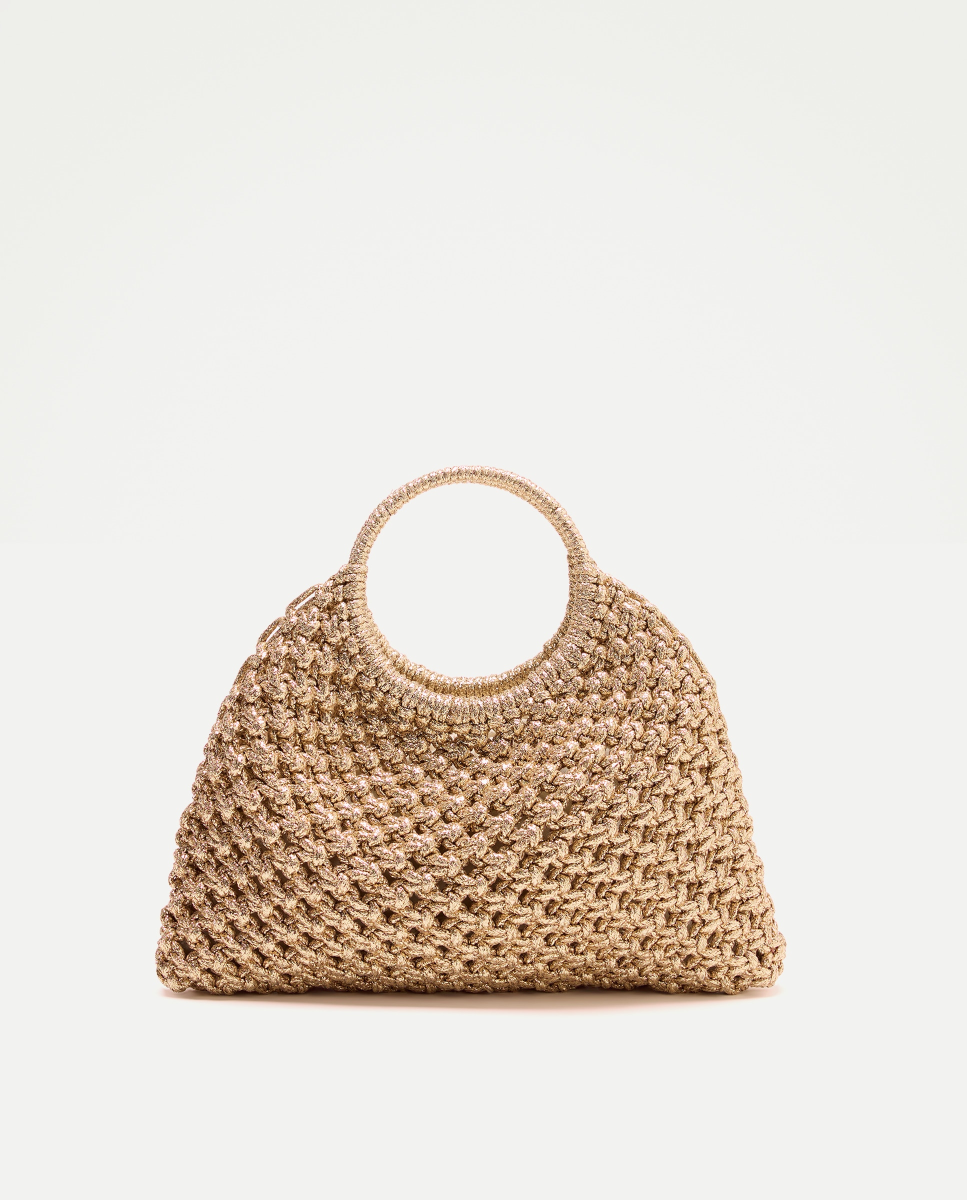 Imagem 0 de Mala em Tricot Dourada