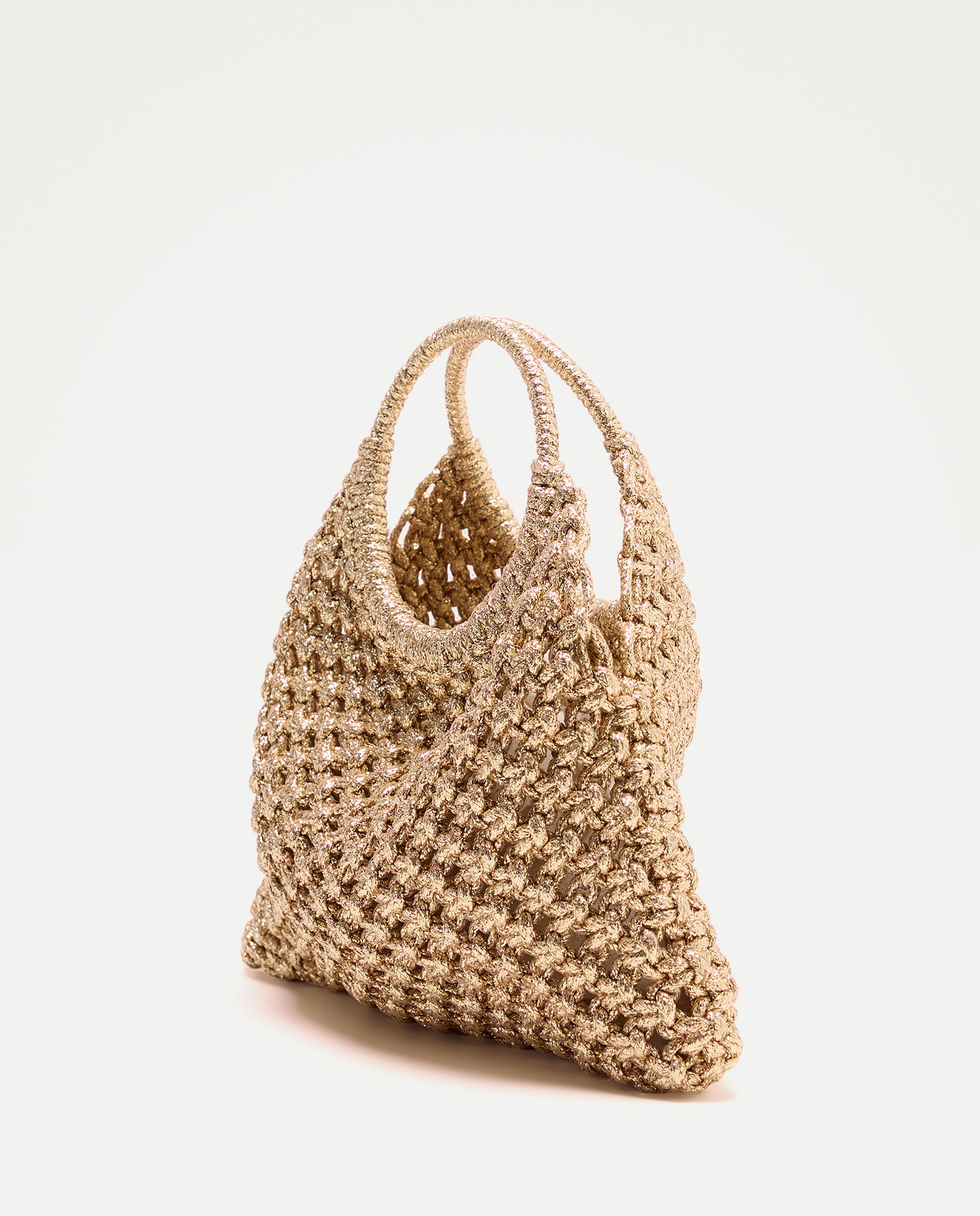 Mala em Tricot Dourada 2