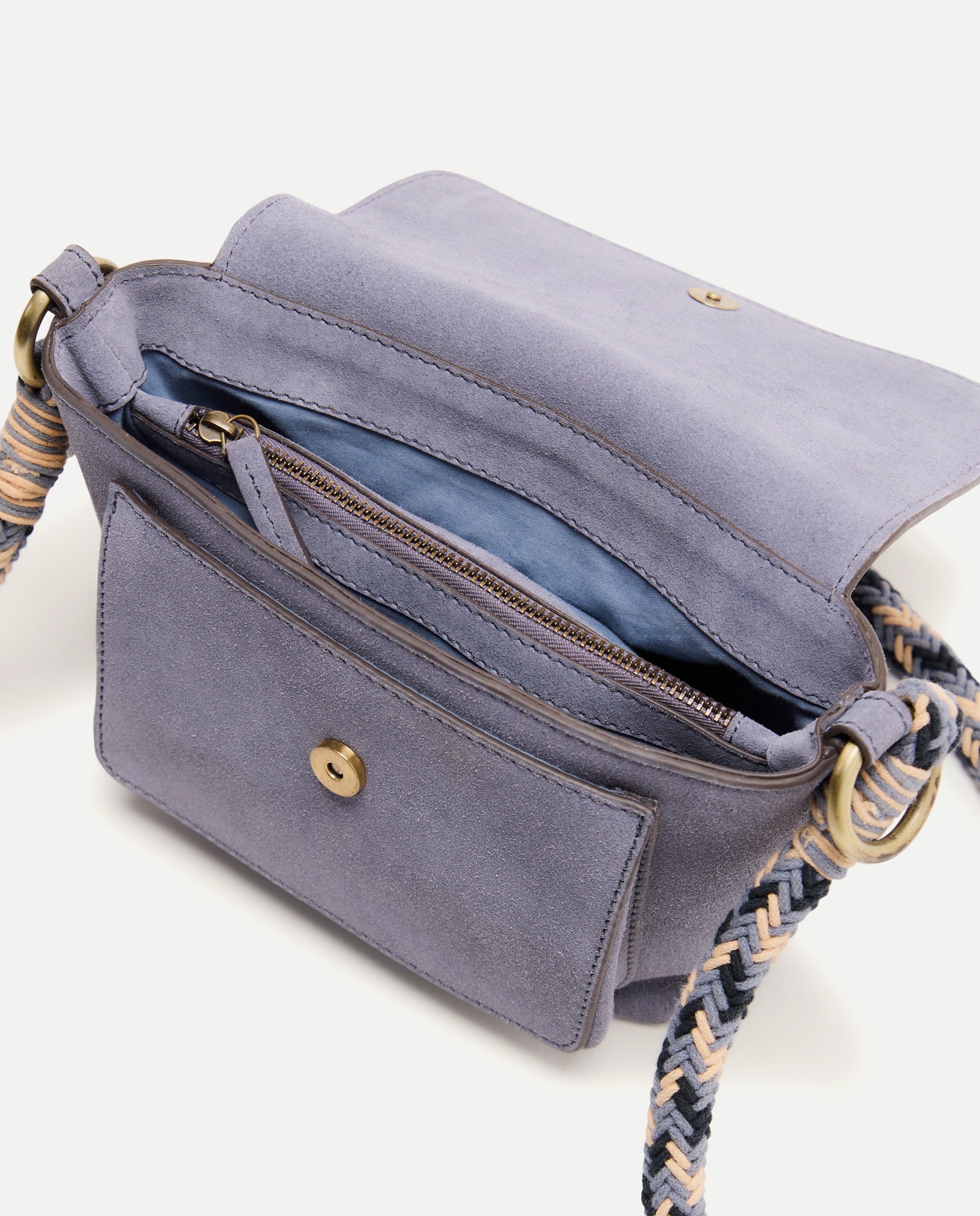 Mala com Alça e Cordão 400 Azul-3