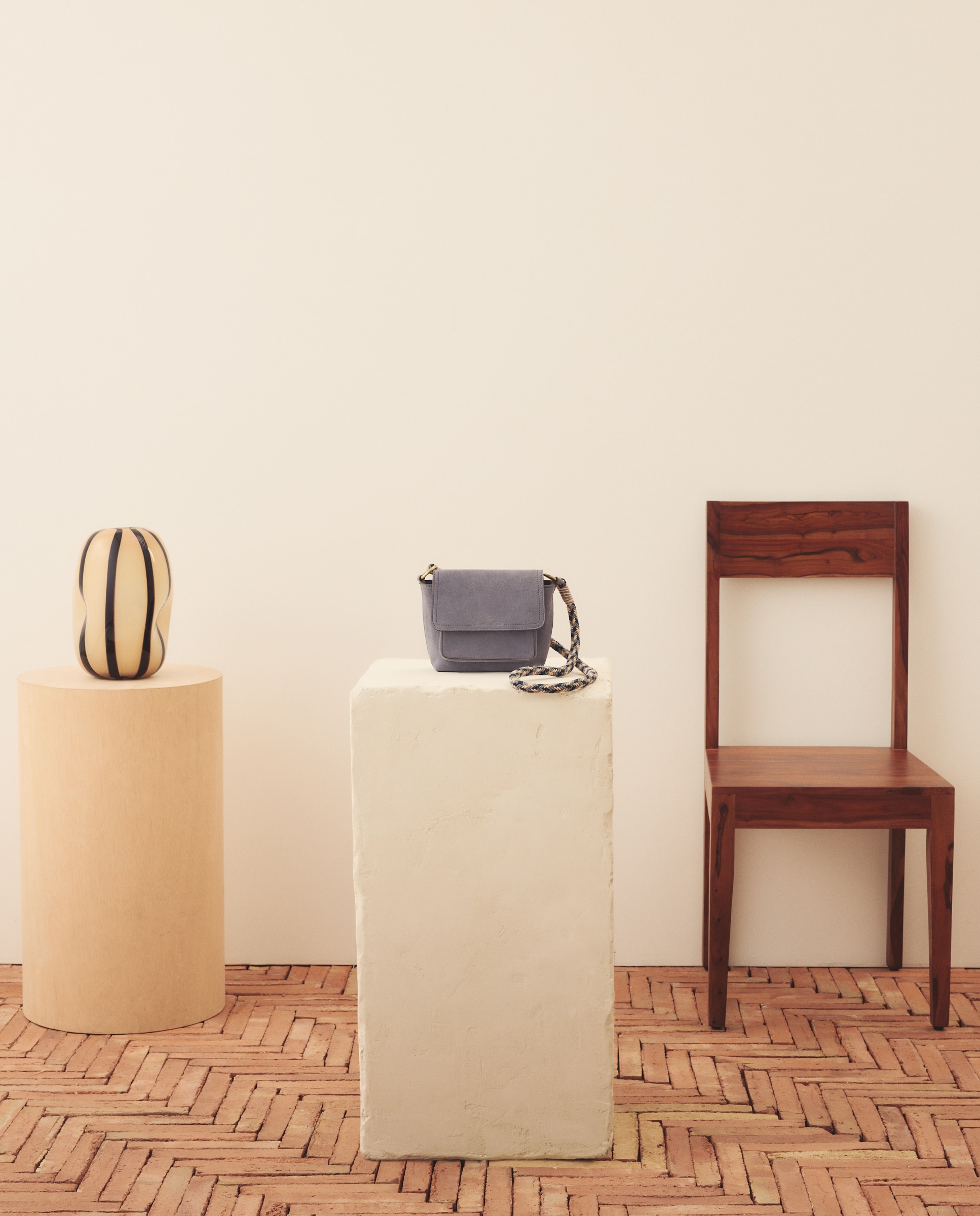 Mala com Alça e Cordão 400 Azul-5