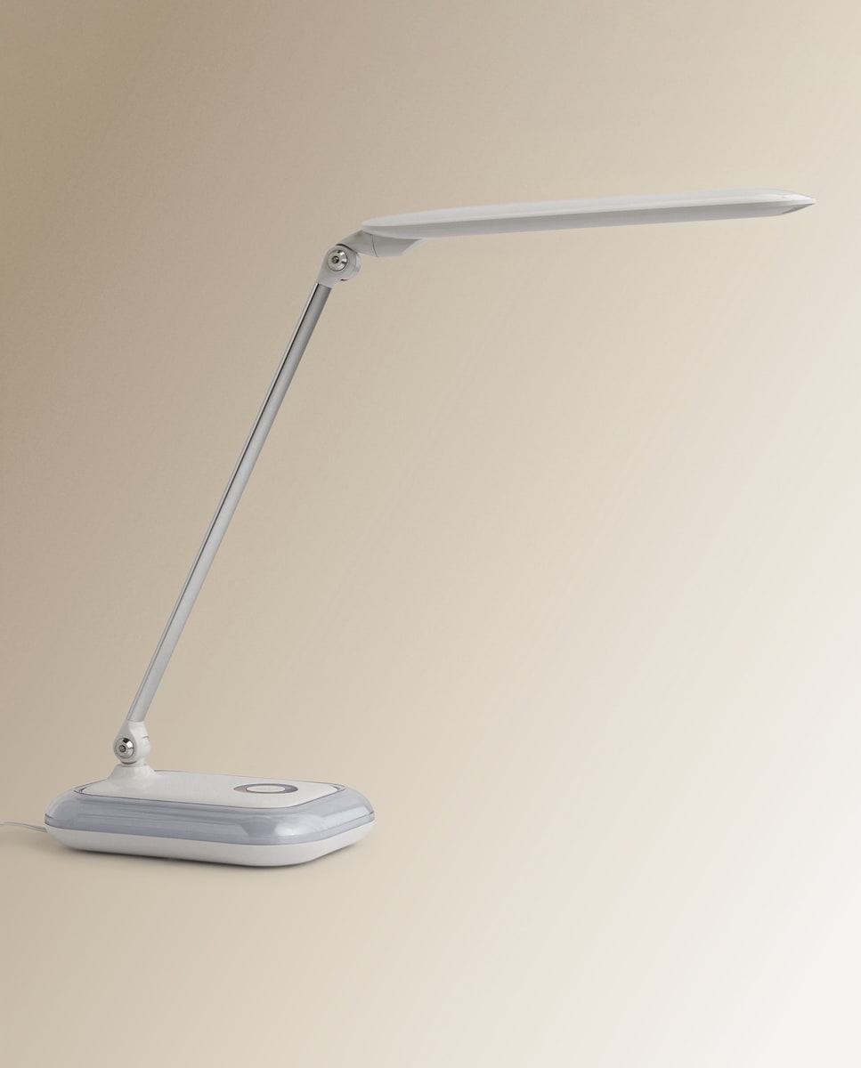 Candeeiro com LED Integrado Iris Branco-1