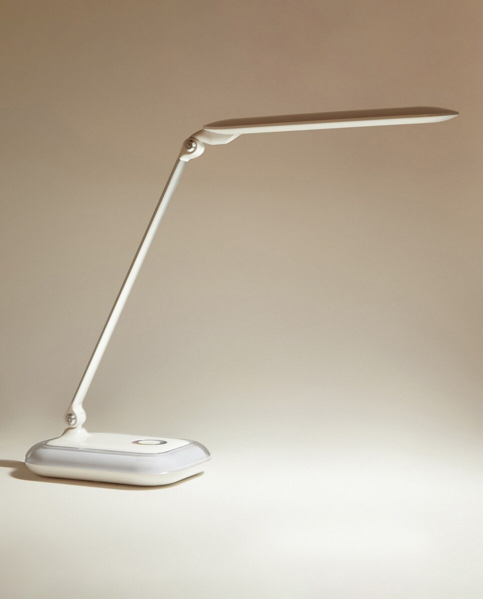 Candeeiro com LED Integrado Iris Branco-2