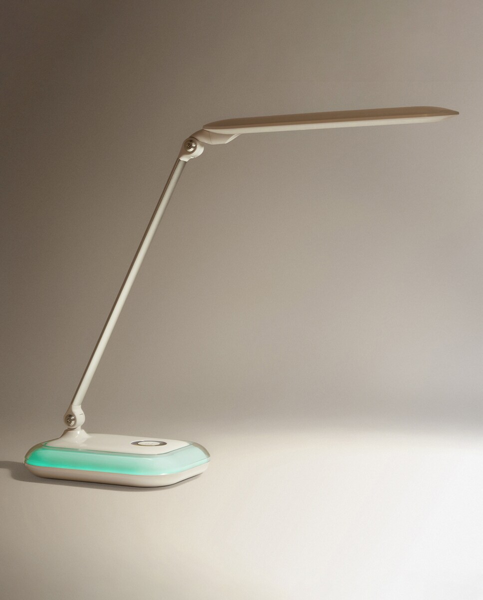 Candeeiro com LED Integrado Iris Branco-3