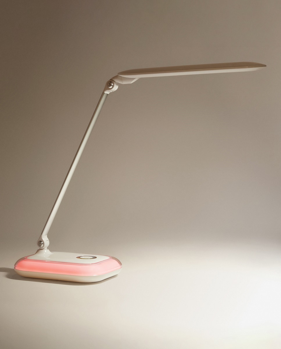 Candeeiro com LED Integrado Iris Branco-4