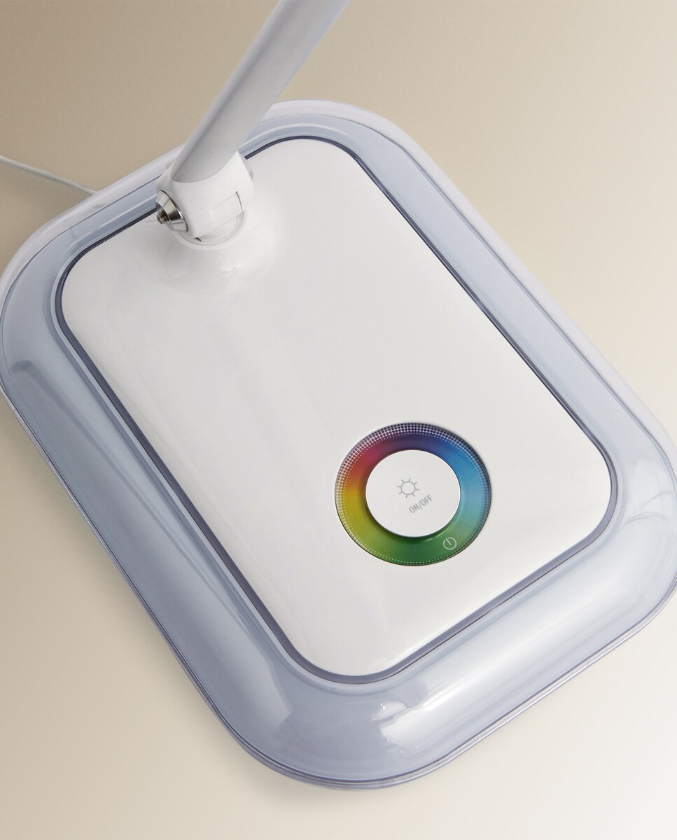 Candeeiro com LED Integrado Iris Branco-5