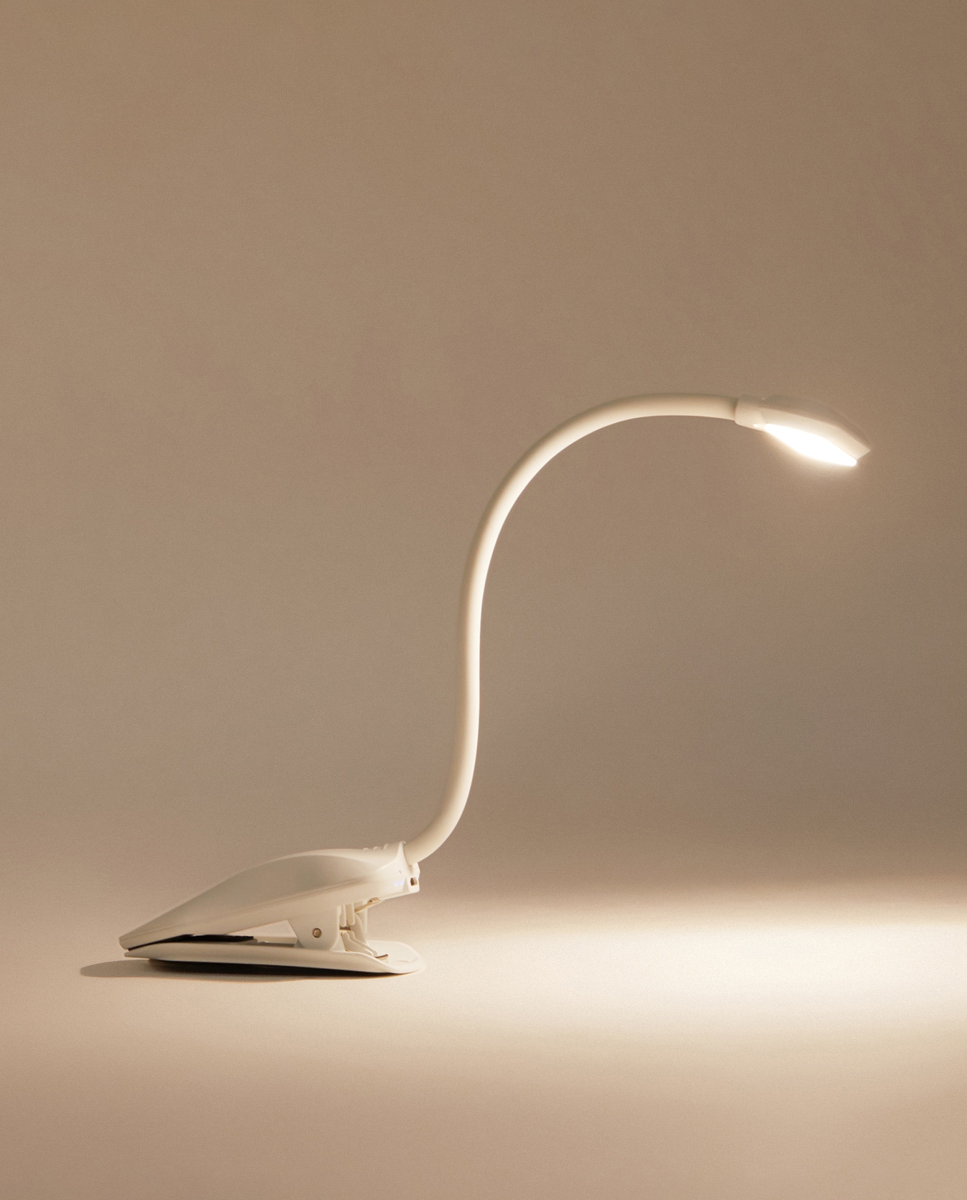 Minicandeeiro com LED Integrado e Base de Mola Lecto Branco-2