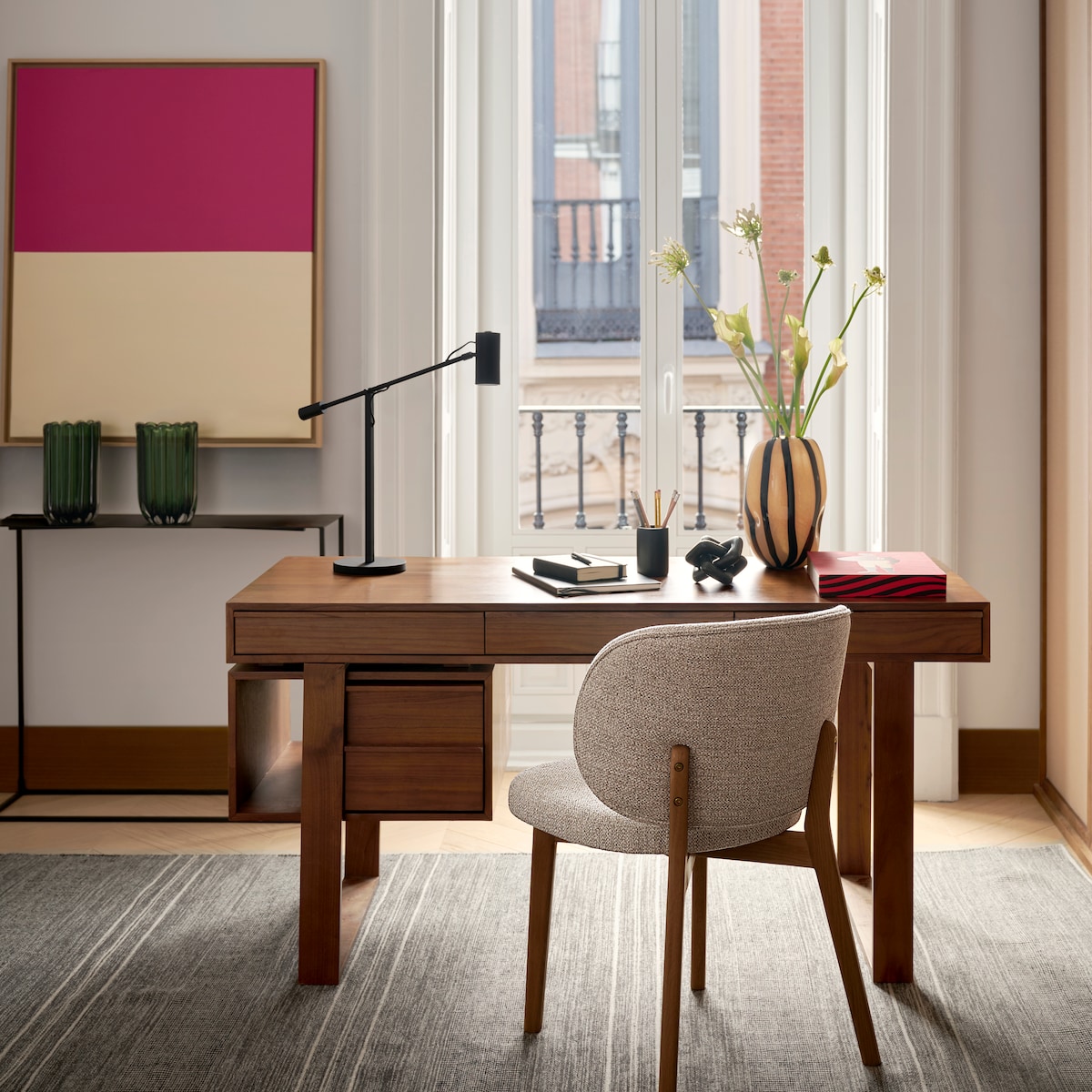 Candeeiro de Mesa com LED Integrado Carter Preto-10