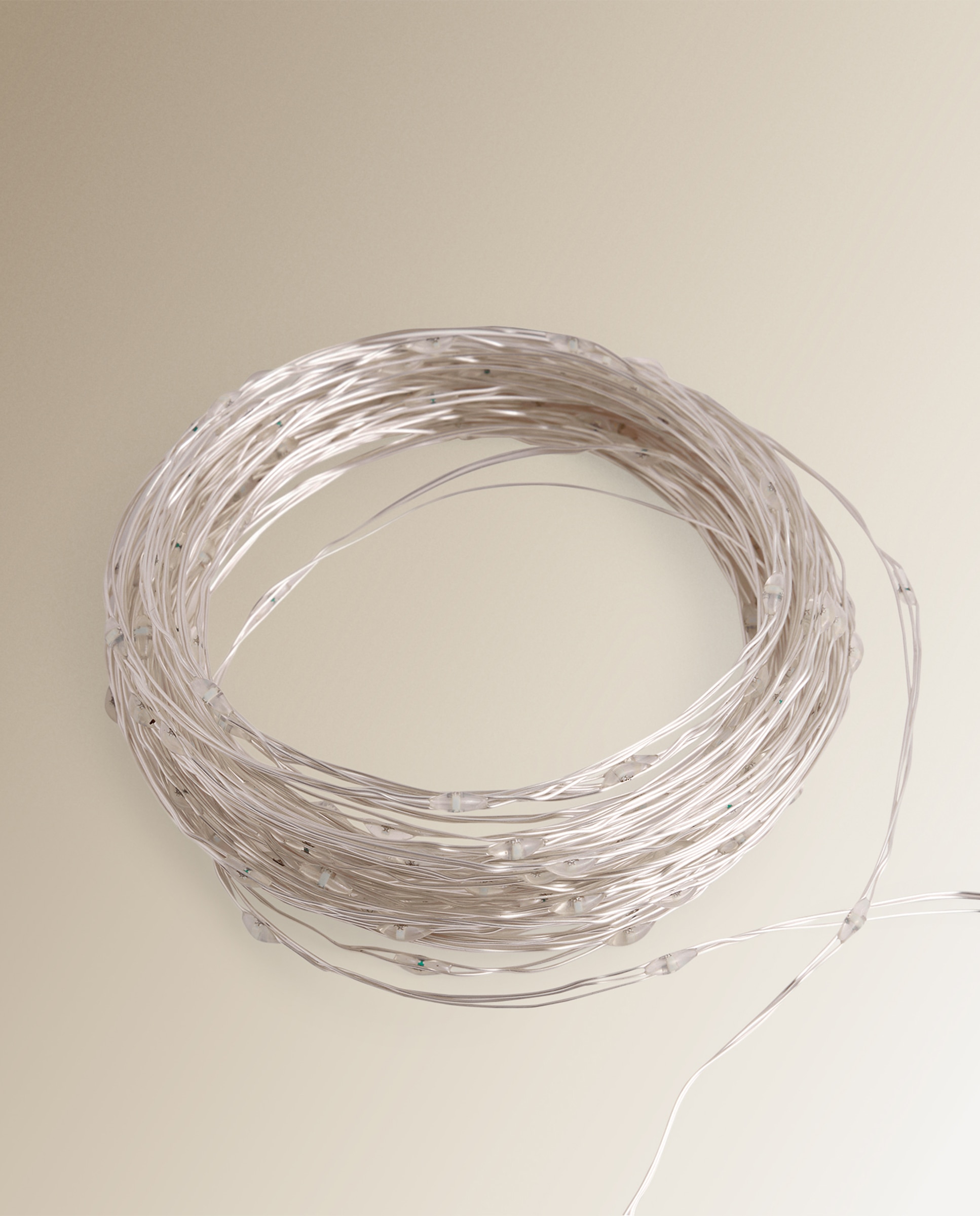 Grinalda Decorativa Copper com 300 Luzes LED Prata-4