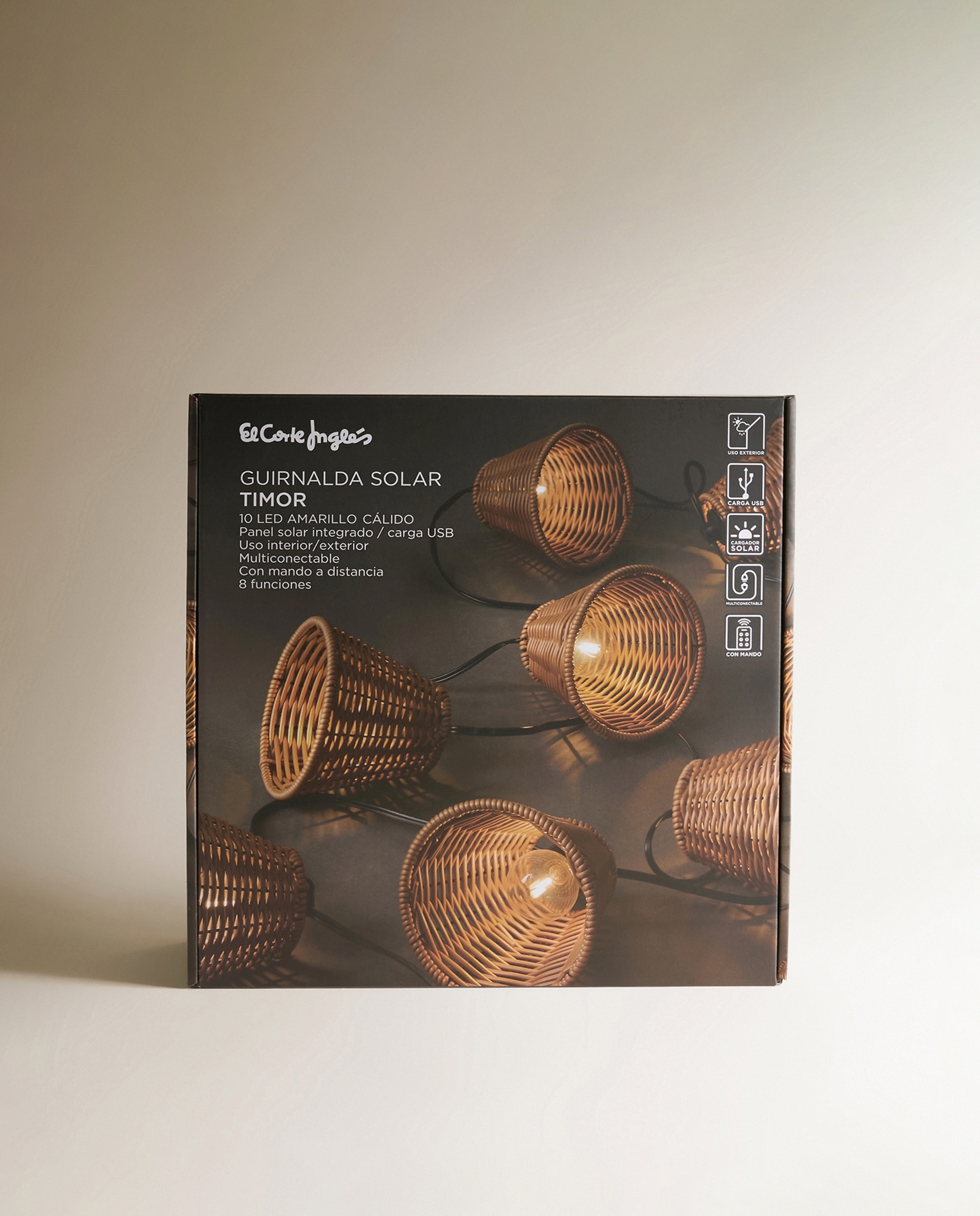 Grinalda com 10 Luzes LED Timor Natural-7