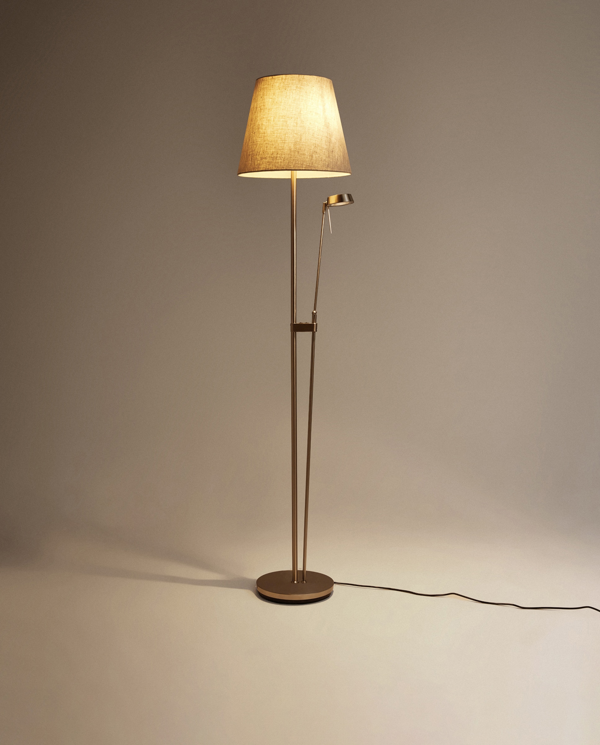 Candeeiro de pé LED com leitor Palma El Corte Inglés Cromado-2