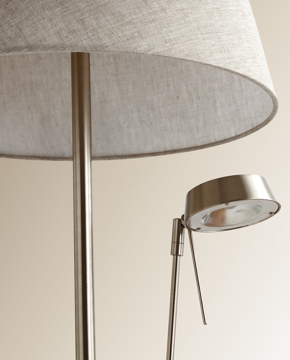 Candeeiro de pé LED com leitor Palma El Corte Inglés Cromado-2