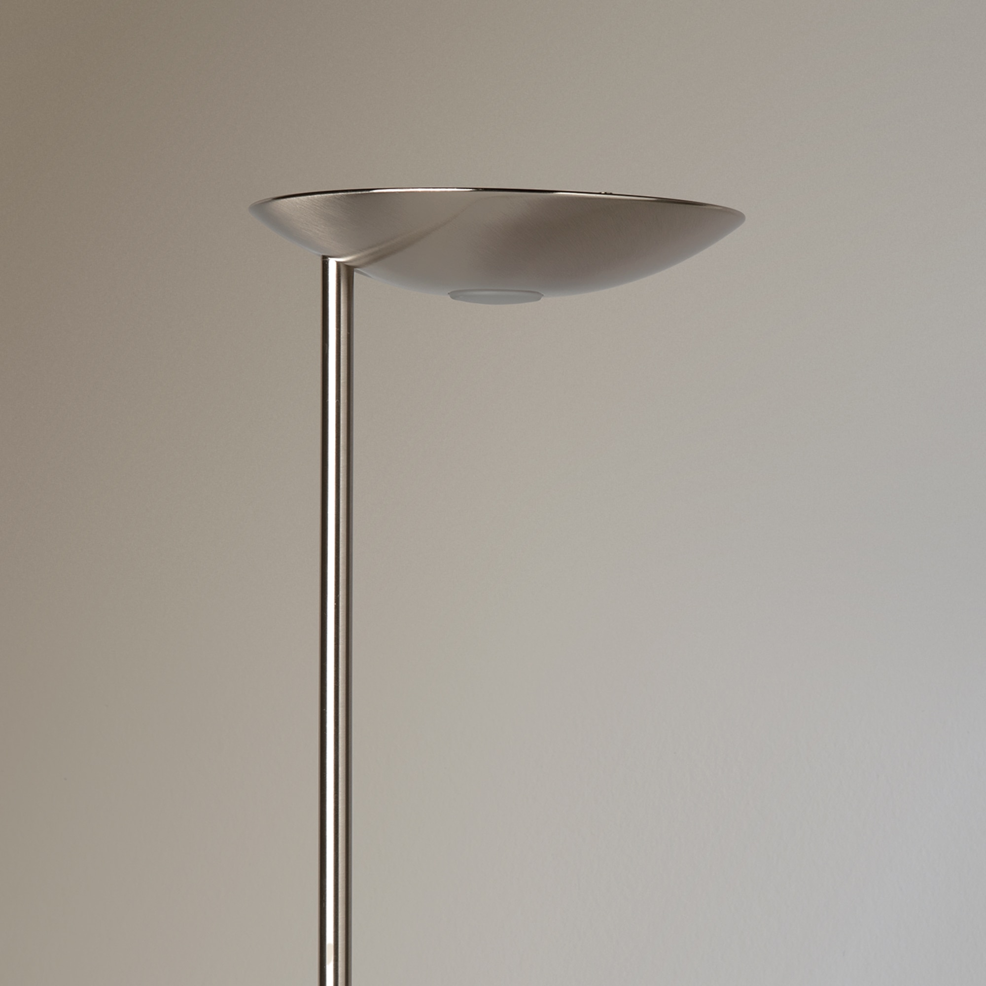 Candeeiro de pé LED com leitor Koa Cromado-4