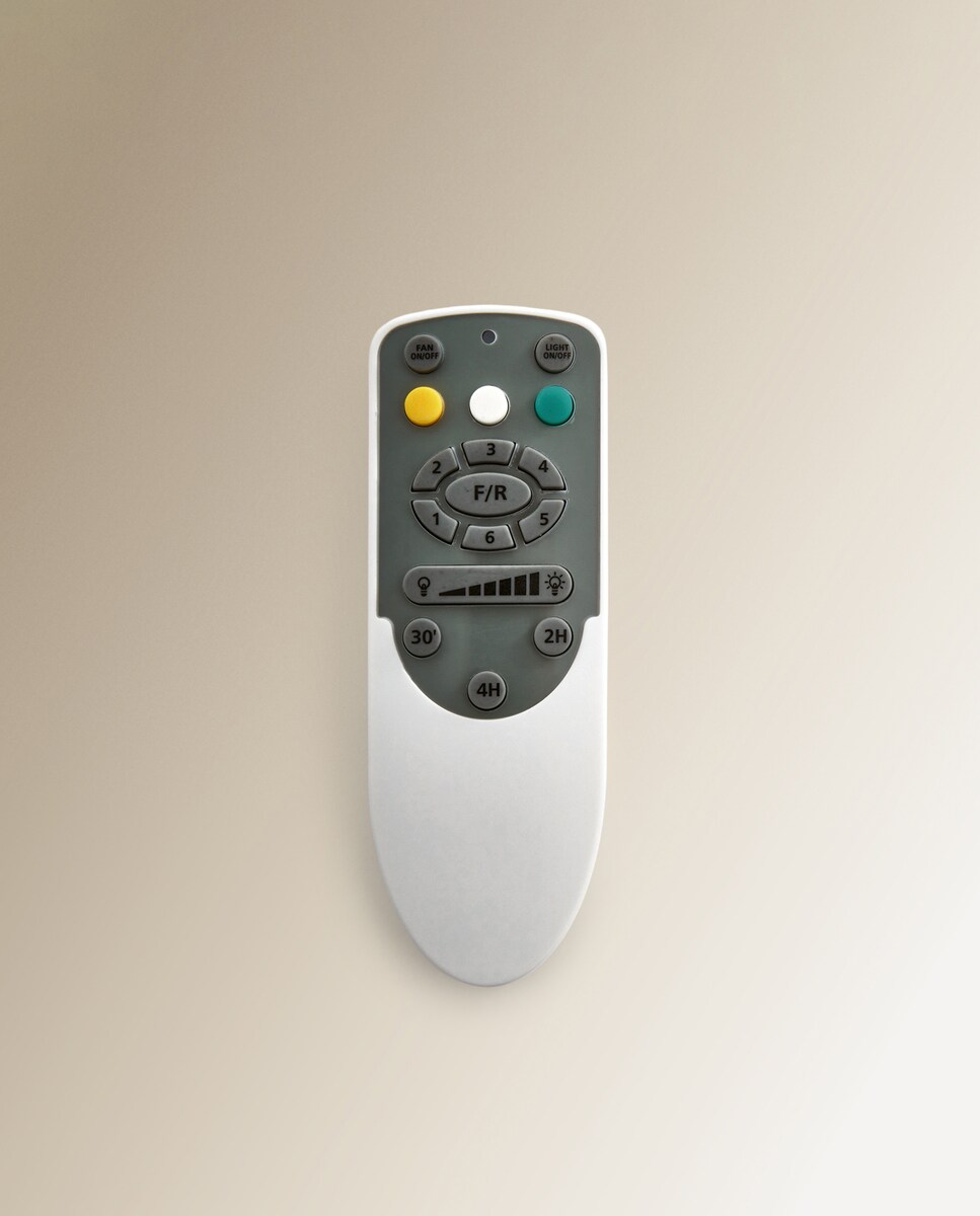 Ventilador de techo con luz LED y Motor DC Son Bou blanco y madera El Corte Inglés Blanco-4