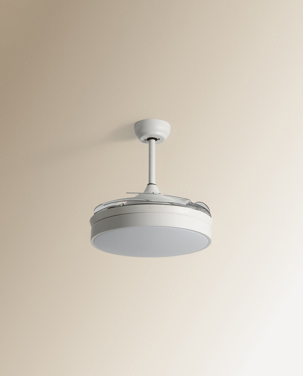Ventoinha de Teto com Luz LED e Motor DC Soller - Branco Branco-2
