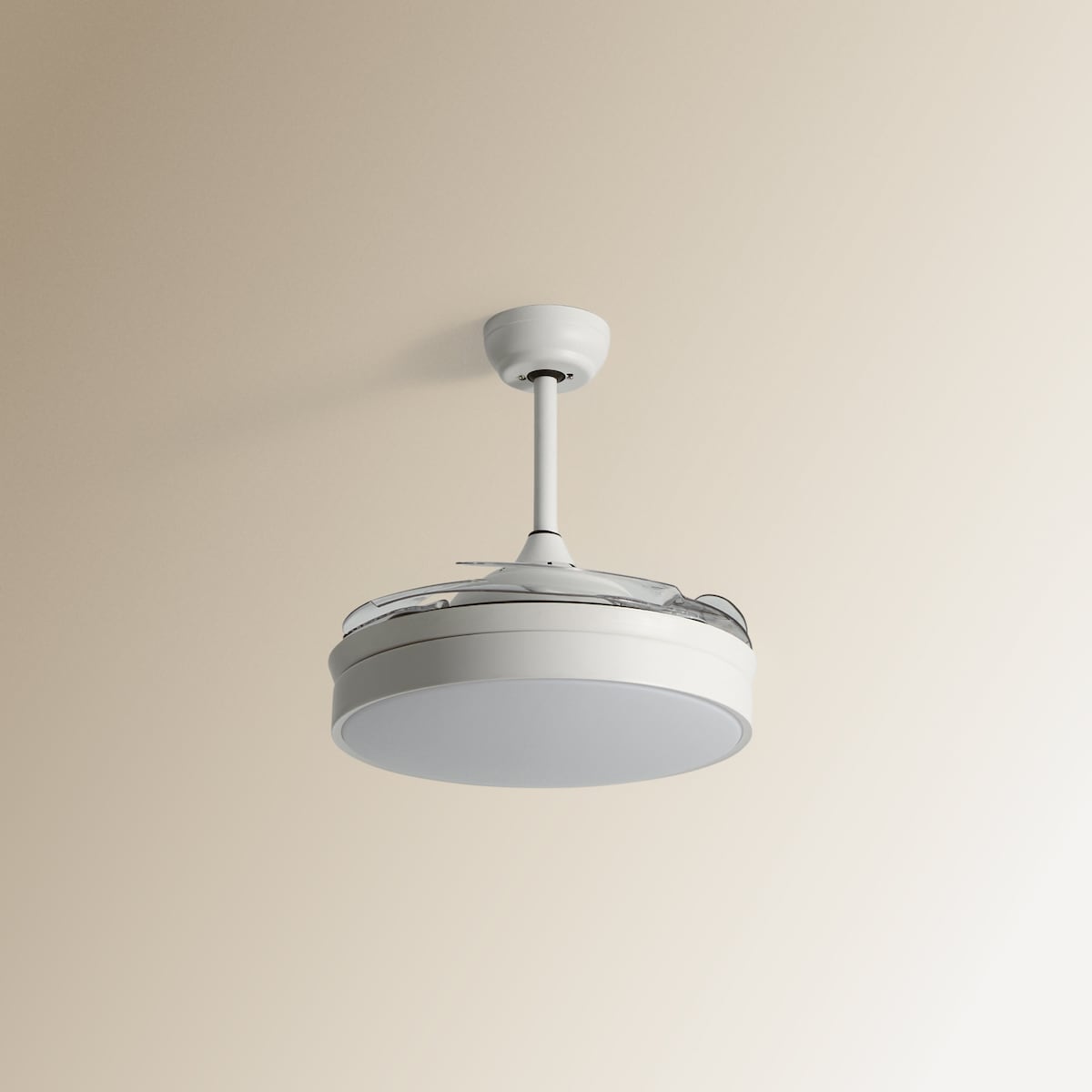 Ventilador de techo con luz LED y Motor DC Soller blanco El Corte Inglés Blanco-2