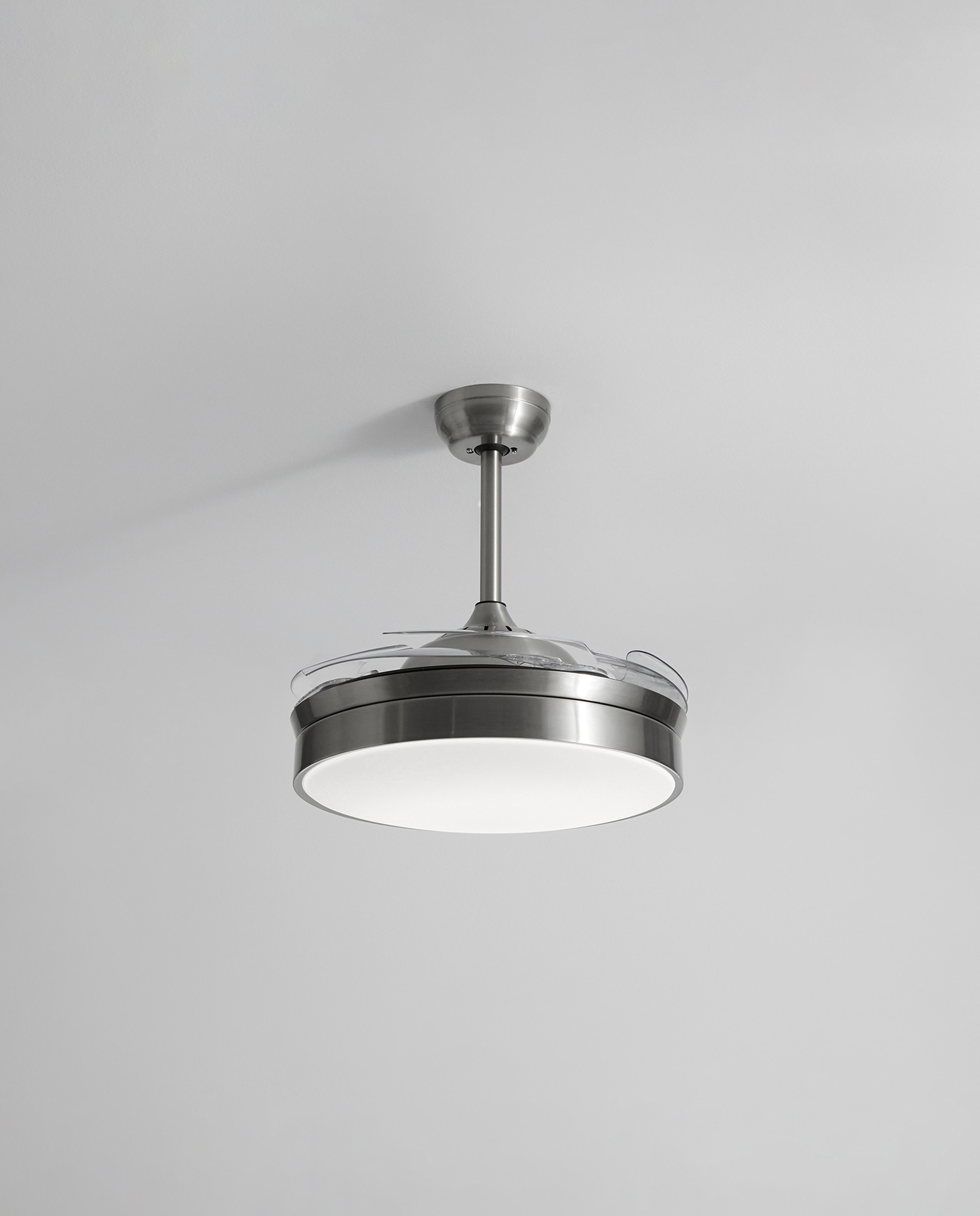 Ventoinha de Teto com Luz LED e Motor DC Soller - Cromado Cromado-3