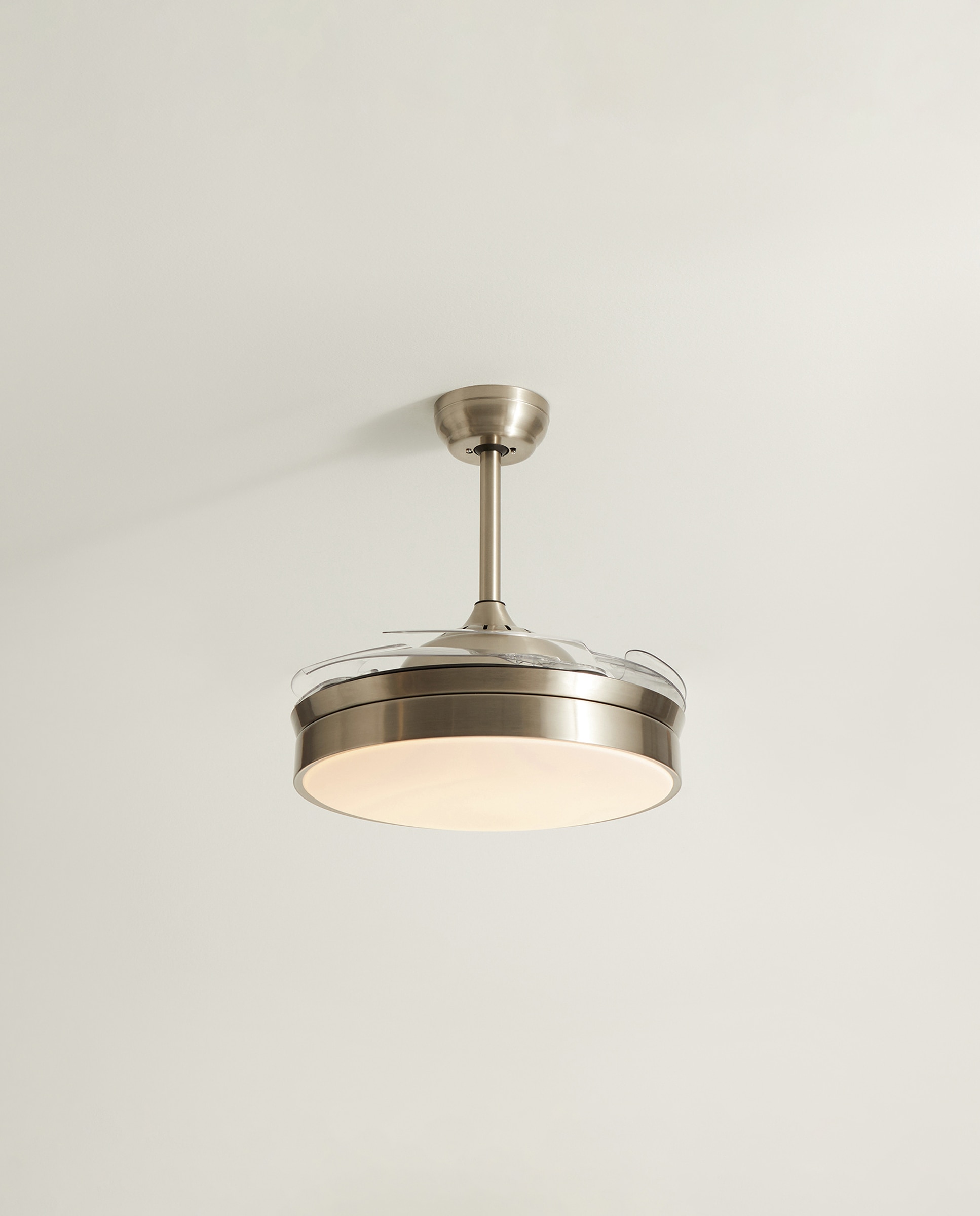 Ventoinha de Teto com Luz LED e Motor DC Soller - Cromado Cromado-4