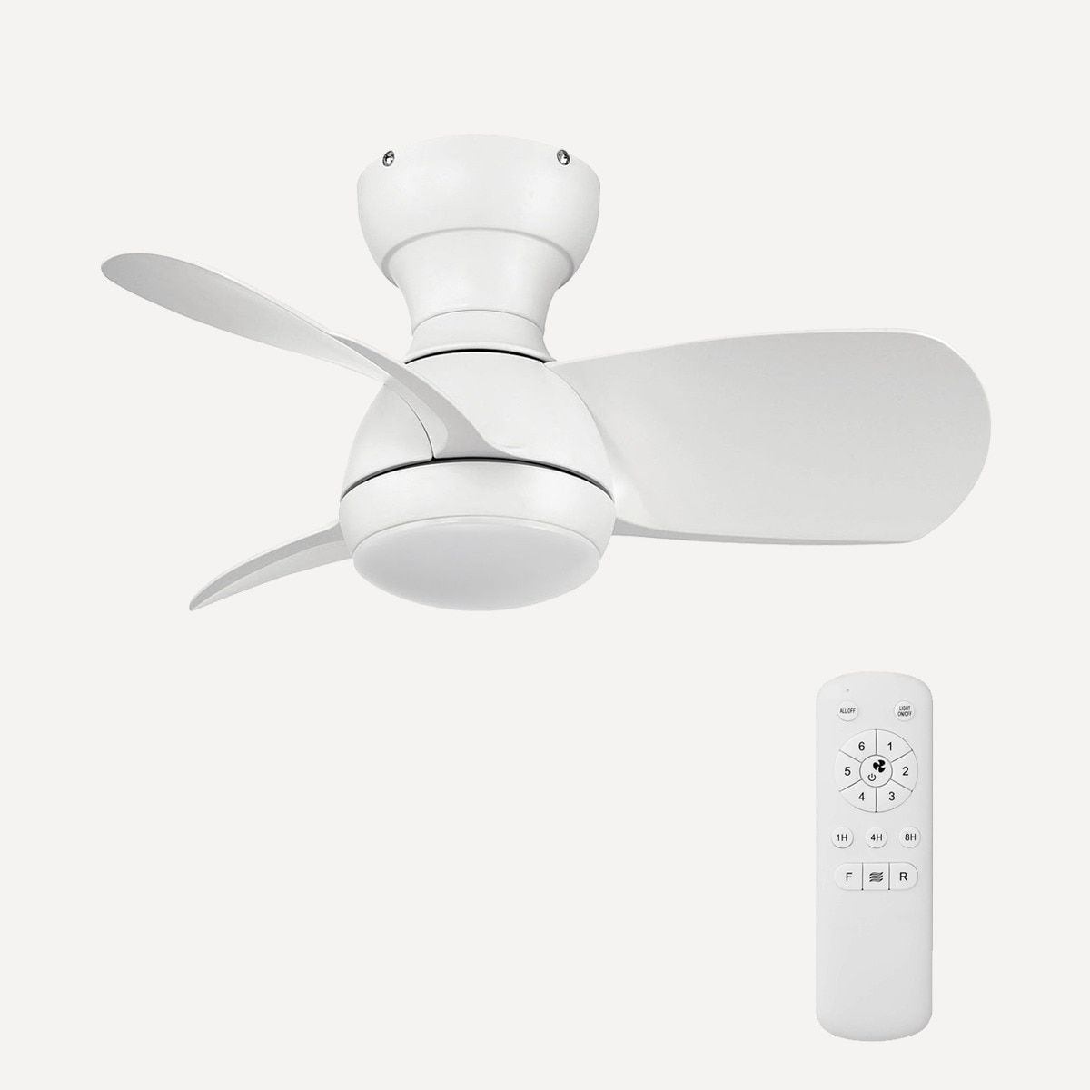 Imagem 0 de Ventoinha de Teto com Luz LED e Motor DC Fornells