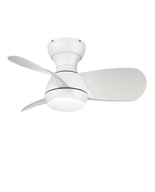 Ventoinha de Teto com Luz LED e Motor DC Fornells Branco-2