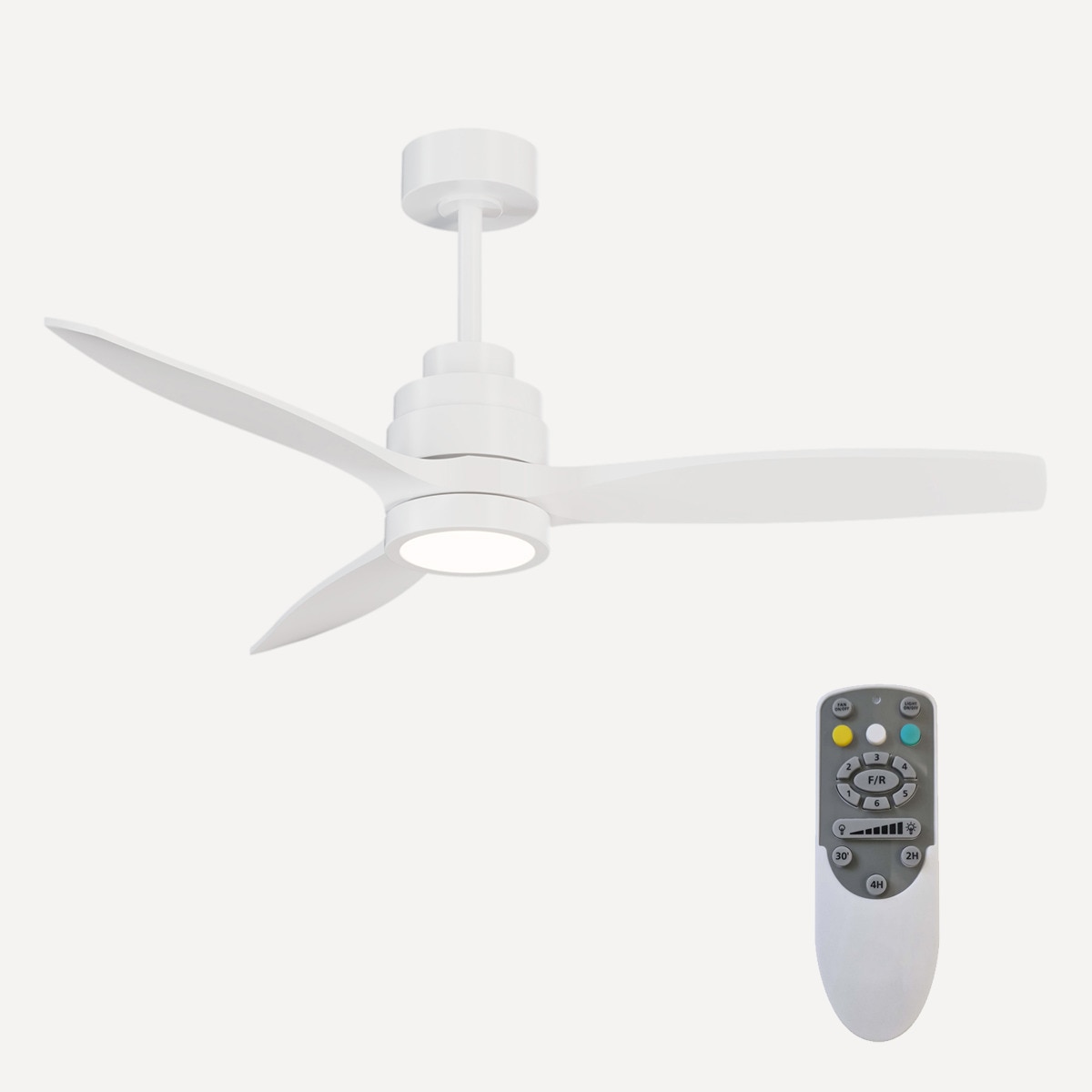 Imagem 0 de Ventoinha de Teto com Luz LED e Motor DC Son Bou - Branco