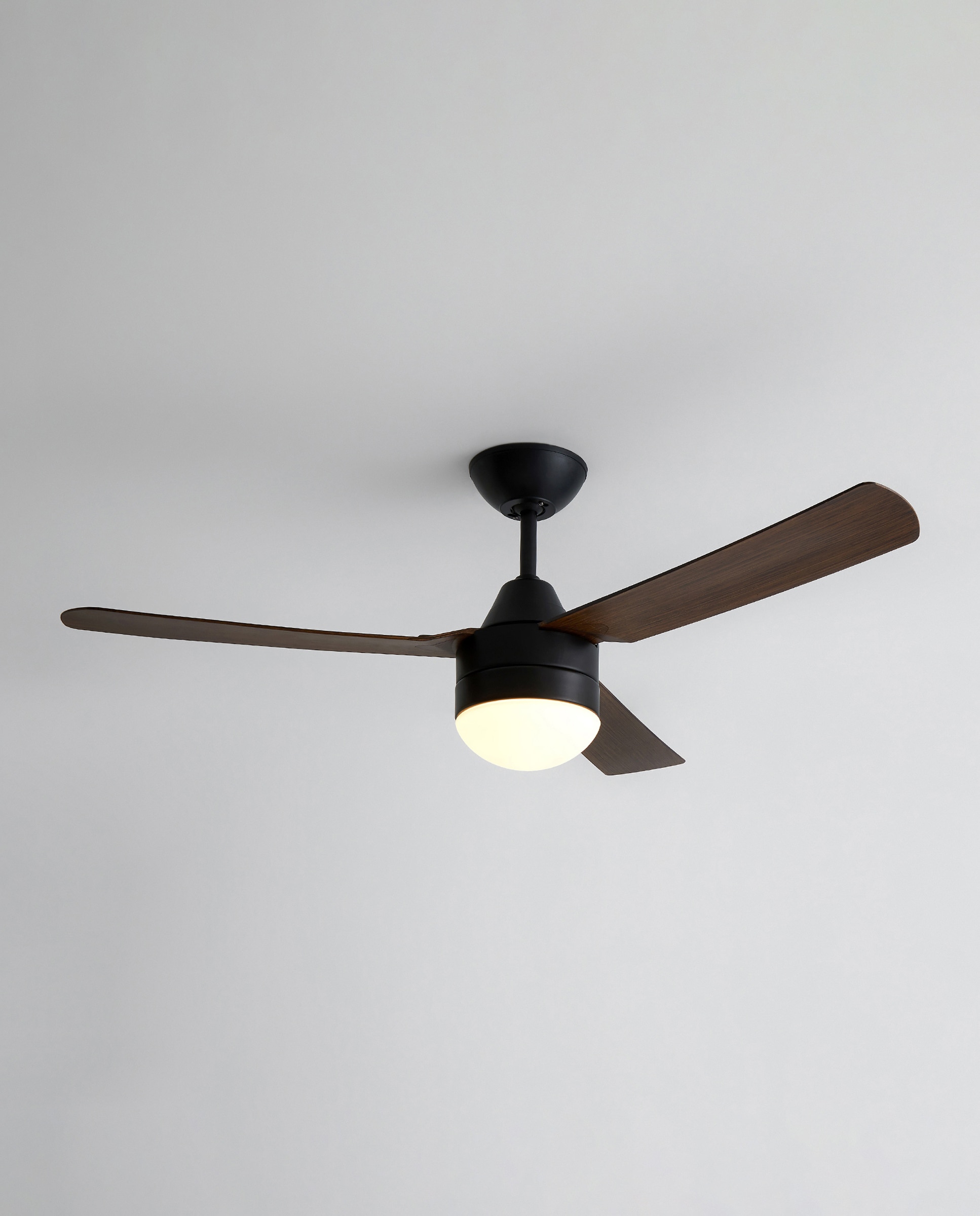 Ventoinha de Teto com Luz LED e Motor Samaná de Madeira Madeira-2