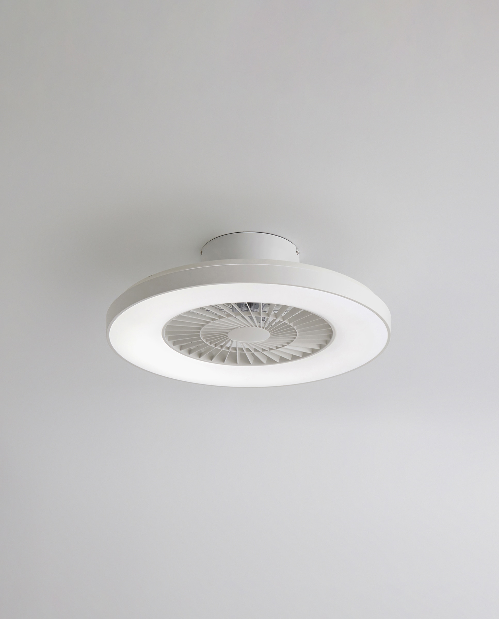 Ventoinha de Teto com Luz LED e Motor DC Ciudadela Branco-3