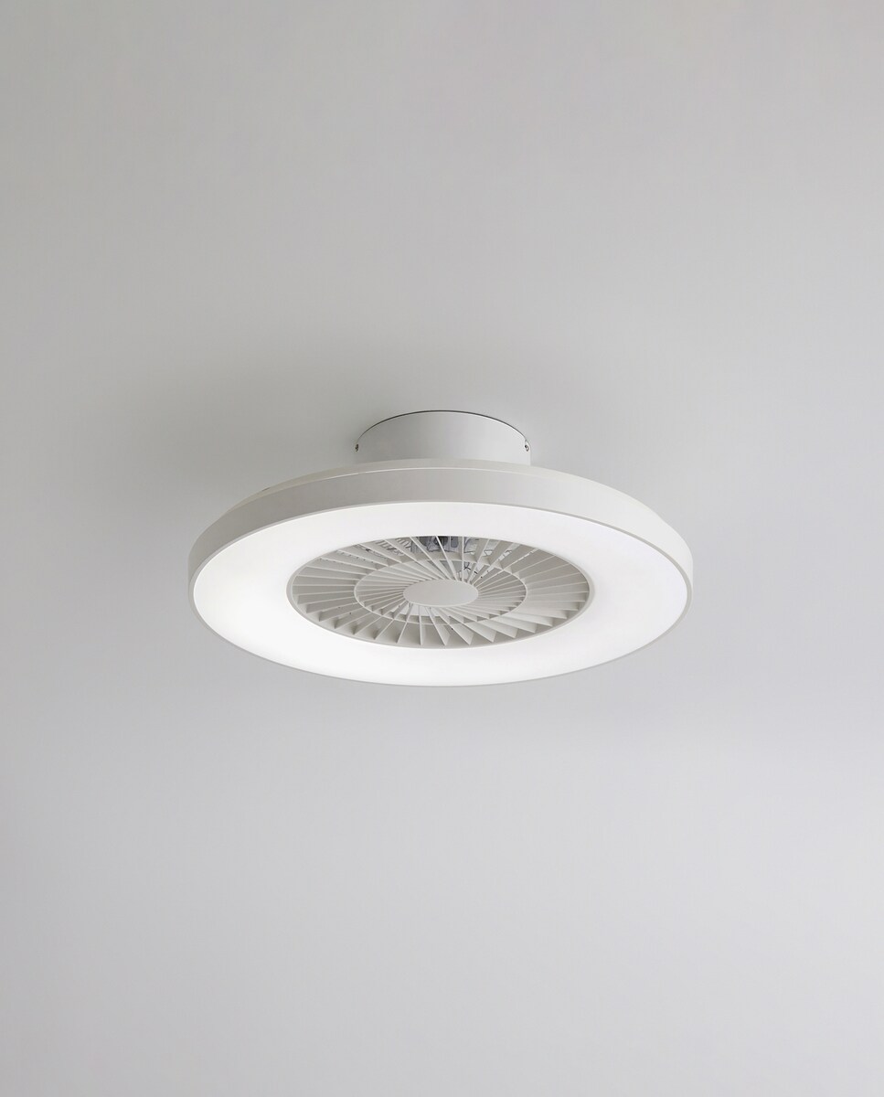 Ventoinha de Teto com Luz LED e Motor DC Ciudadela Branco-3