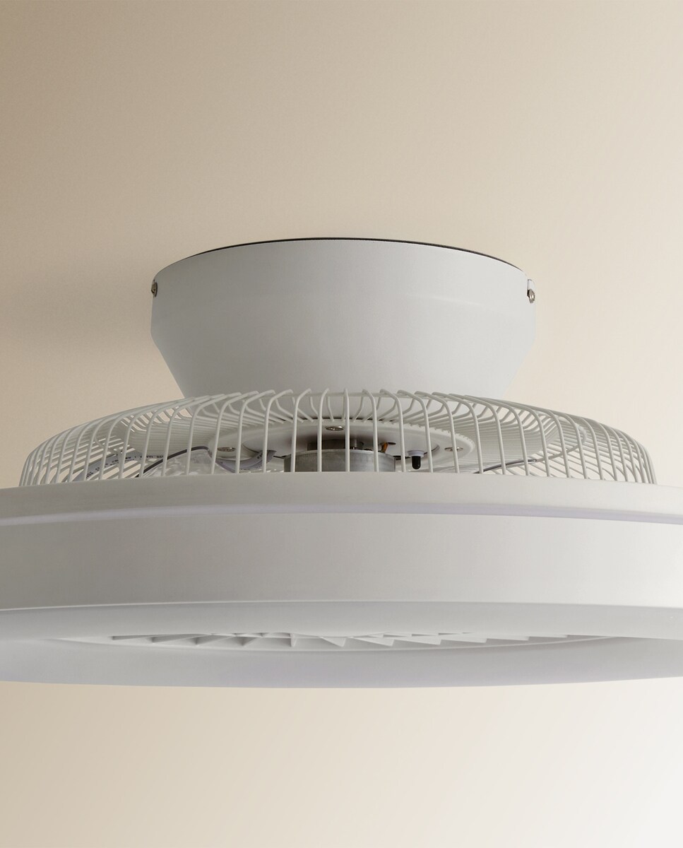 Ventoinha de Teto com Luz LED e Motor DC Ciudadela Branco-4