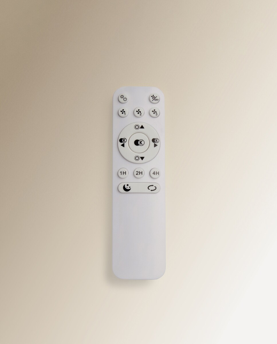 Ventoinha de Teto com Luz LED e Motor DC Ciudadela Branco-5