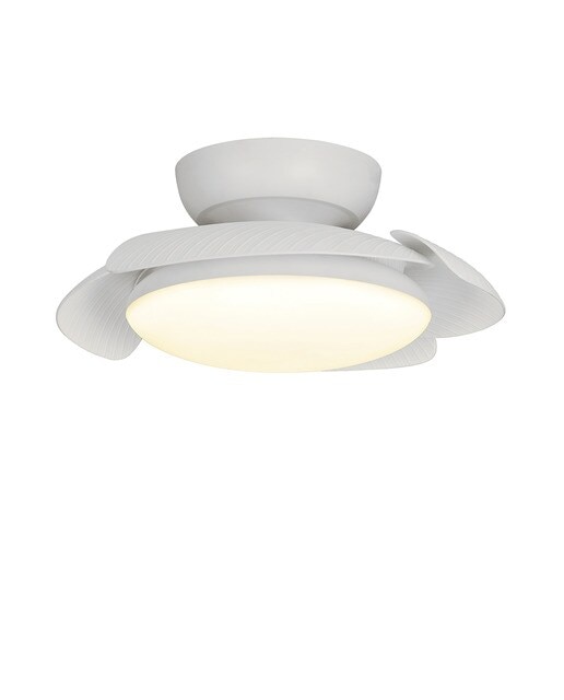 Ventoinha de Teto com Luz LED e Motor DC Aloha - Branco Branco-2