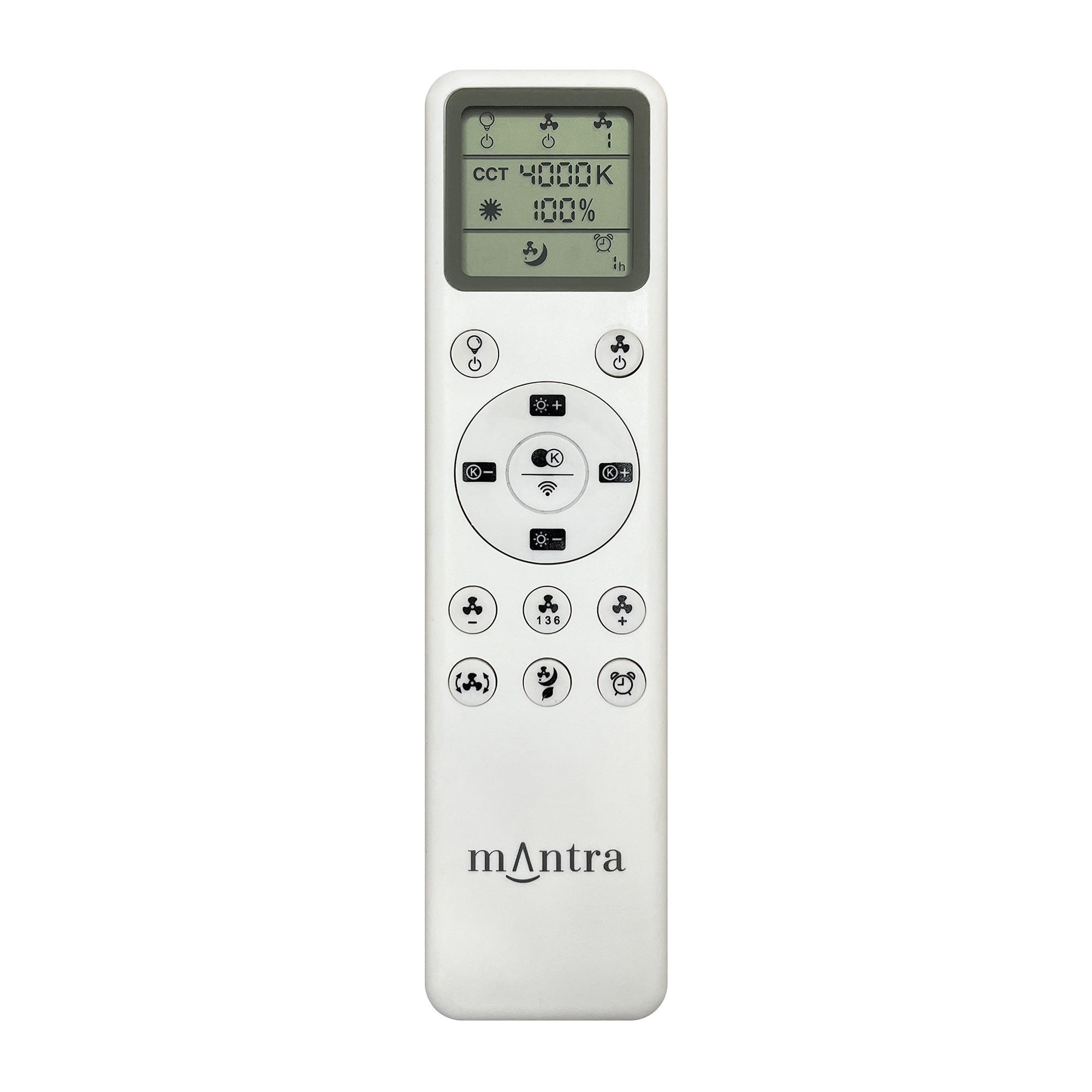 Ventoinha de Teto com Luz LED e Motor DC Rose Madeira-3