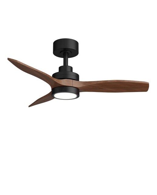 Ventilador de techo con luz LED y motor DC Son Bous madera oscura El Corte Inglés