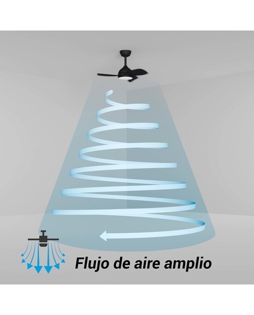 Ventoinha de Teto com Luz LED e Motor DC Son Bou Madeira Escura Madeira escura-7