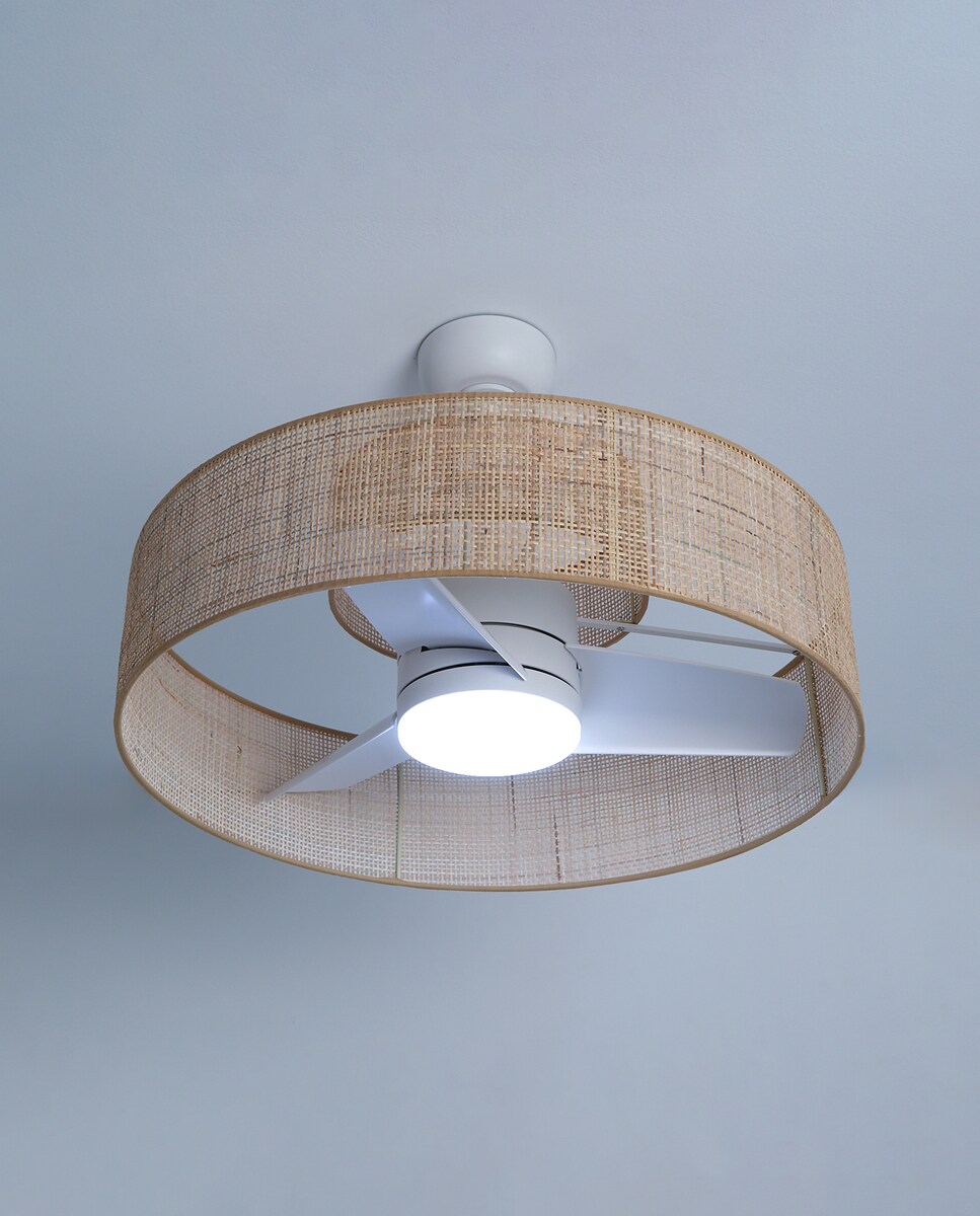 Ventoinha de Teto com Luz LED e Motor DC Nilo XL Natural-3