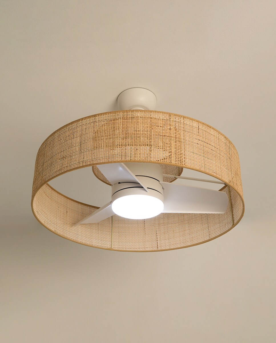 Ventoinha de Teto com Luz LED e Motor DC Nilo XL Natural-4