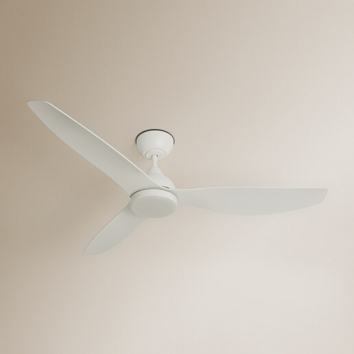 Ventilador de techo con luz LED y motor DC Blanco New Tull Sulion
