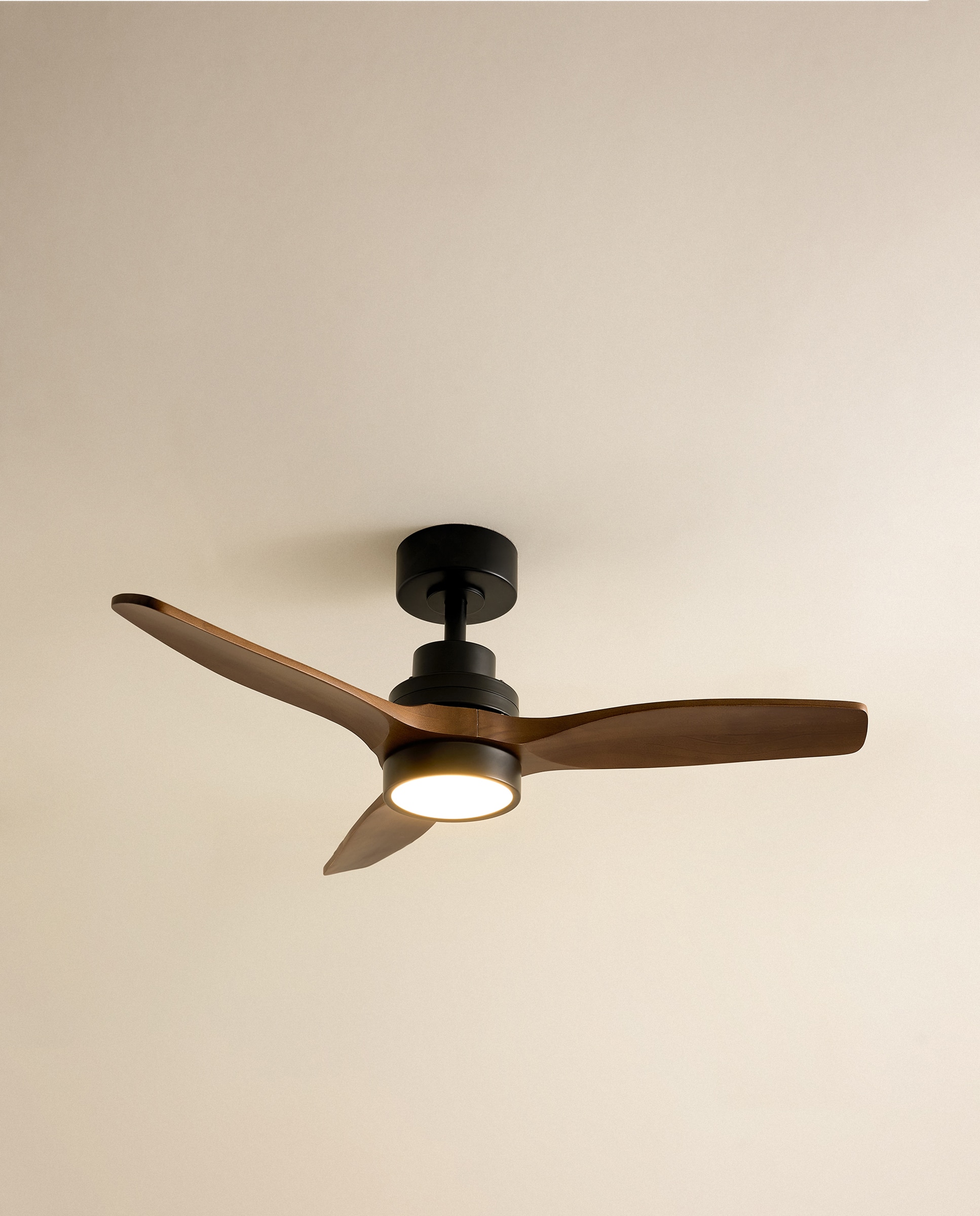 Ventoinha de Teto S com Luz LED e Motor DC Son Bou Castanho-3