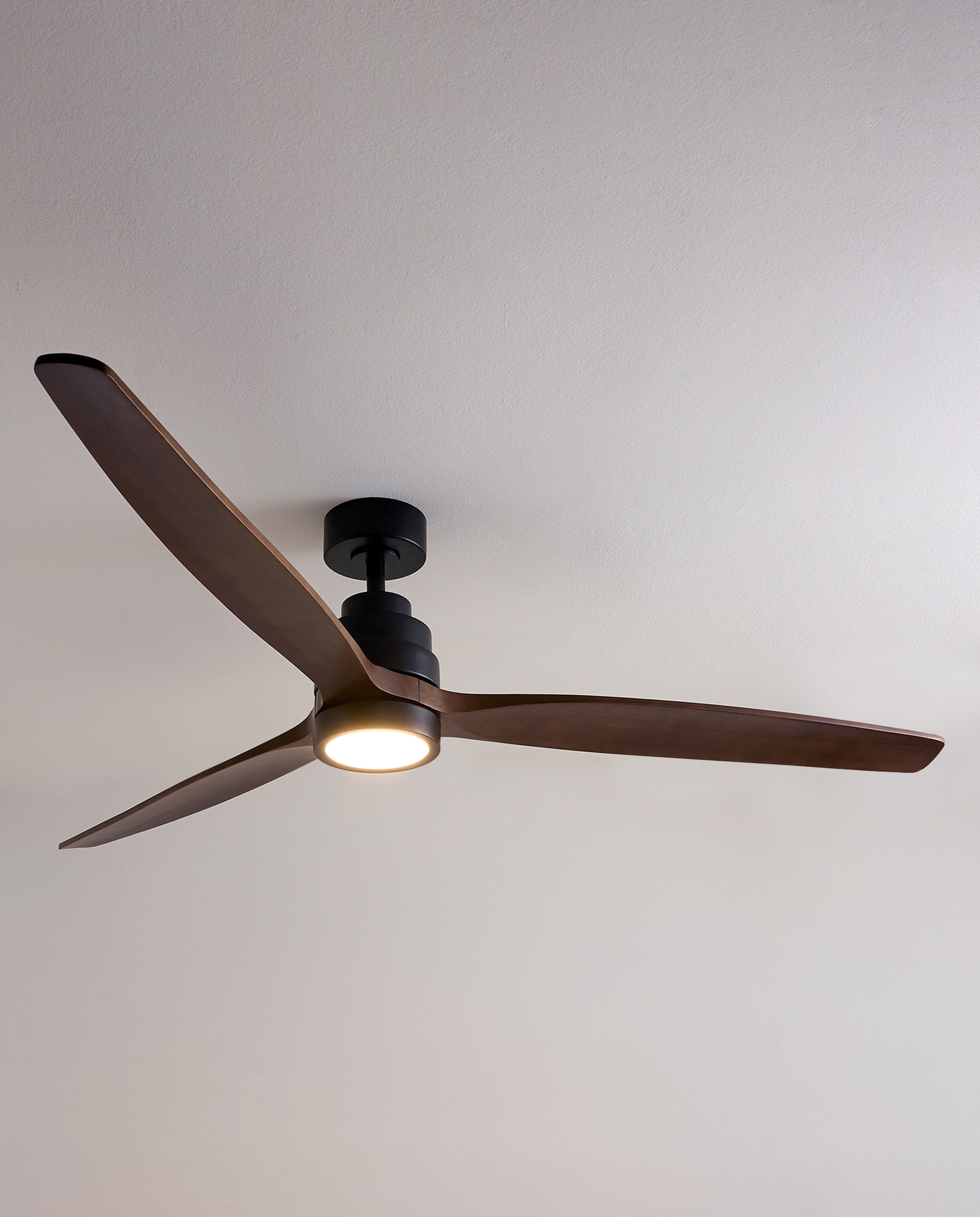 Ventoinha de Teto XL com Luz LED e Motor DC Son Bou Castanho-2