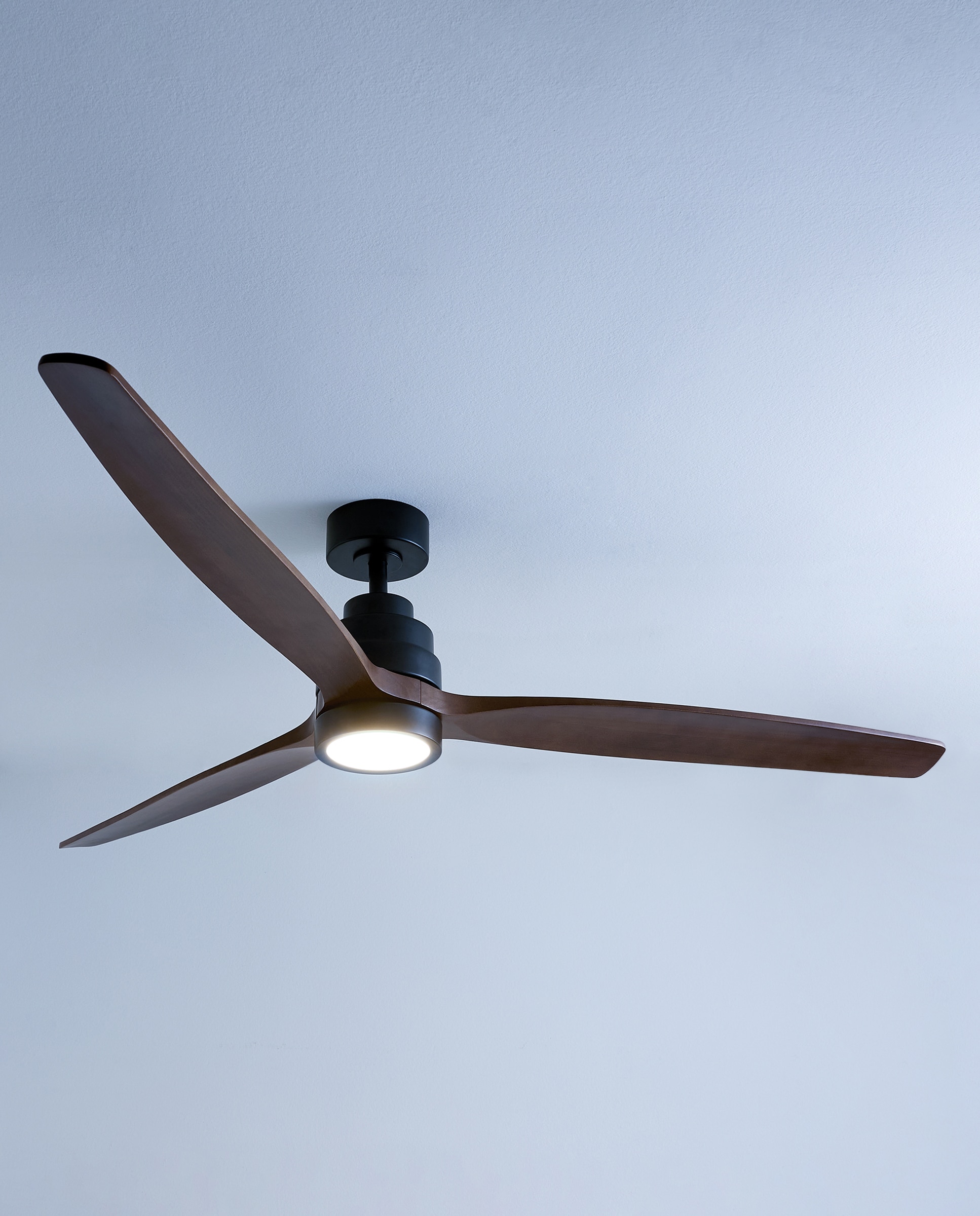 Ventoinha de Teto XL com Luz LED e Motor DC Son Bou Castanho-4